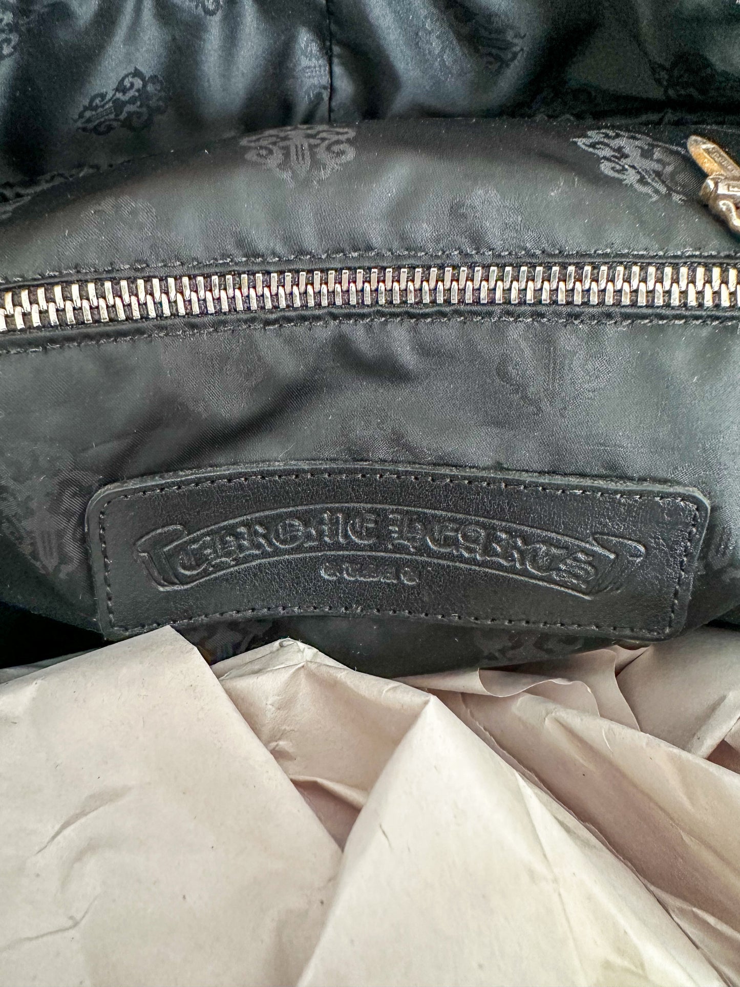 Chrome Hearts Black Cross Jacquard Backpack