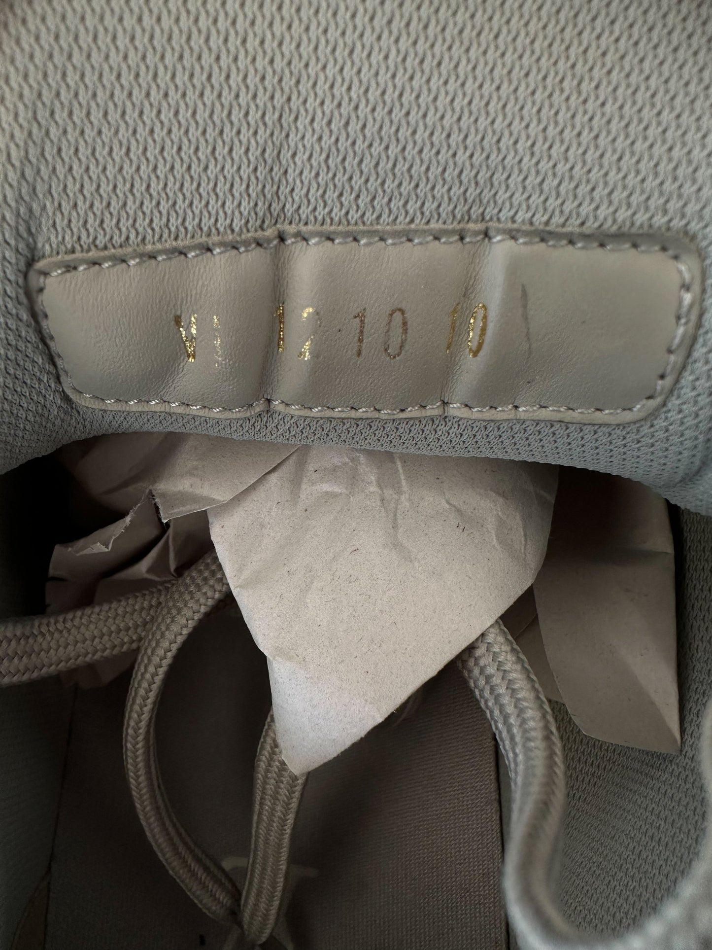 Louis Vuitton Grey & White Monogram Trainers