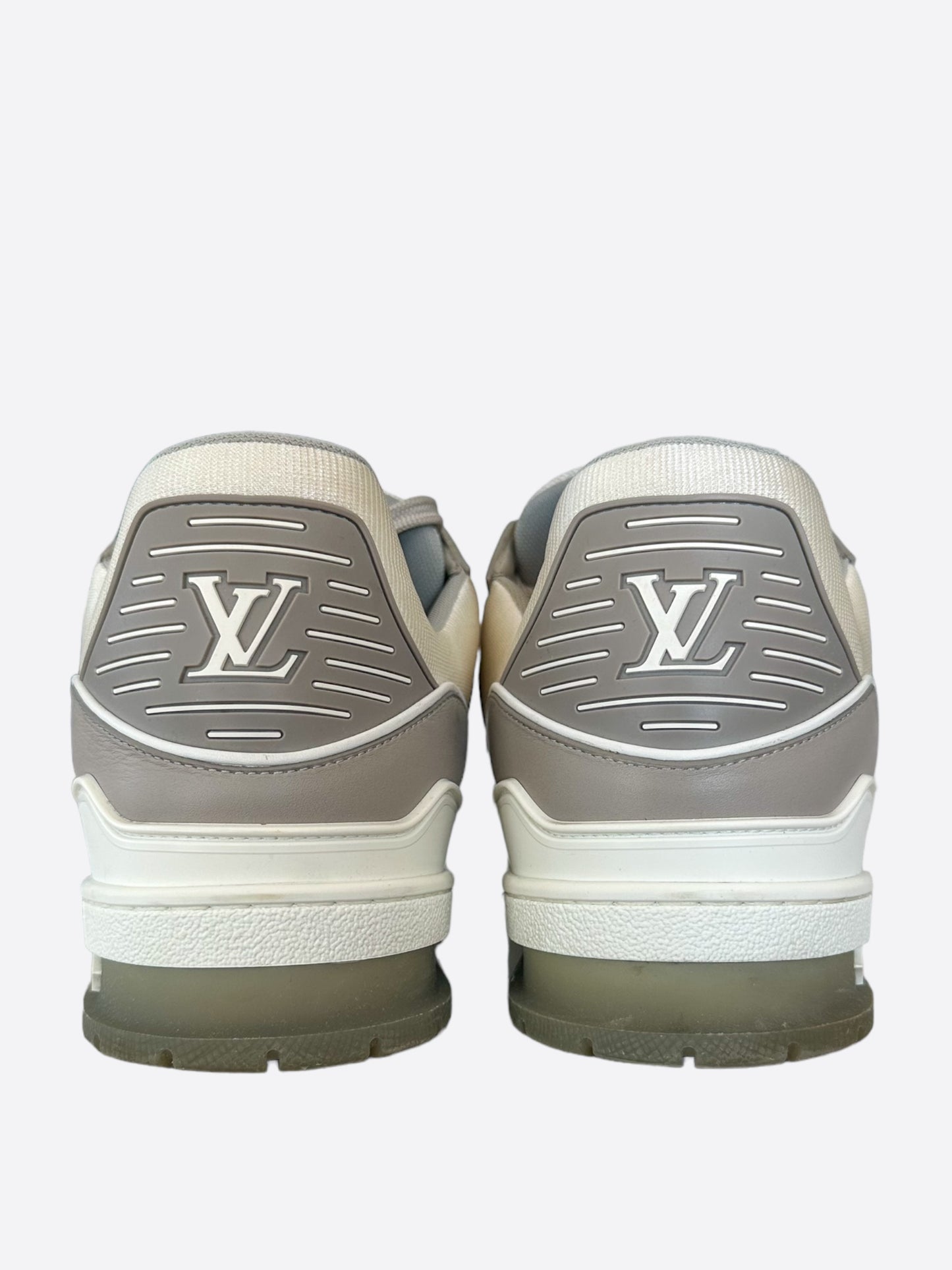 Louis Vuitton Grey & White Monogram Trainers