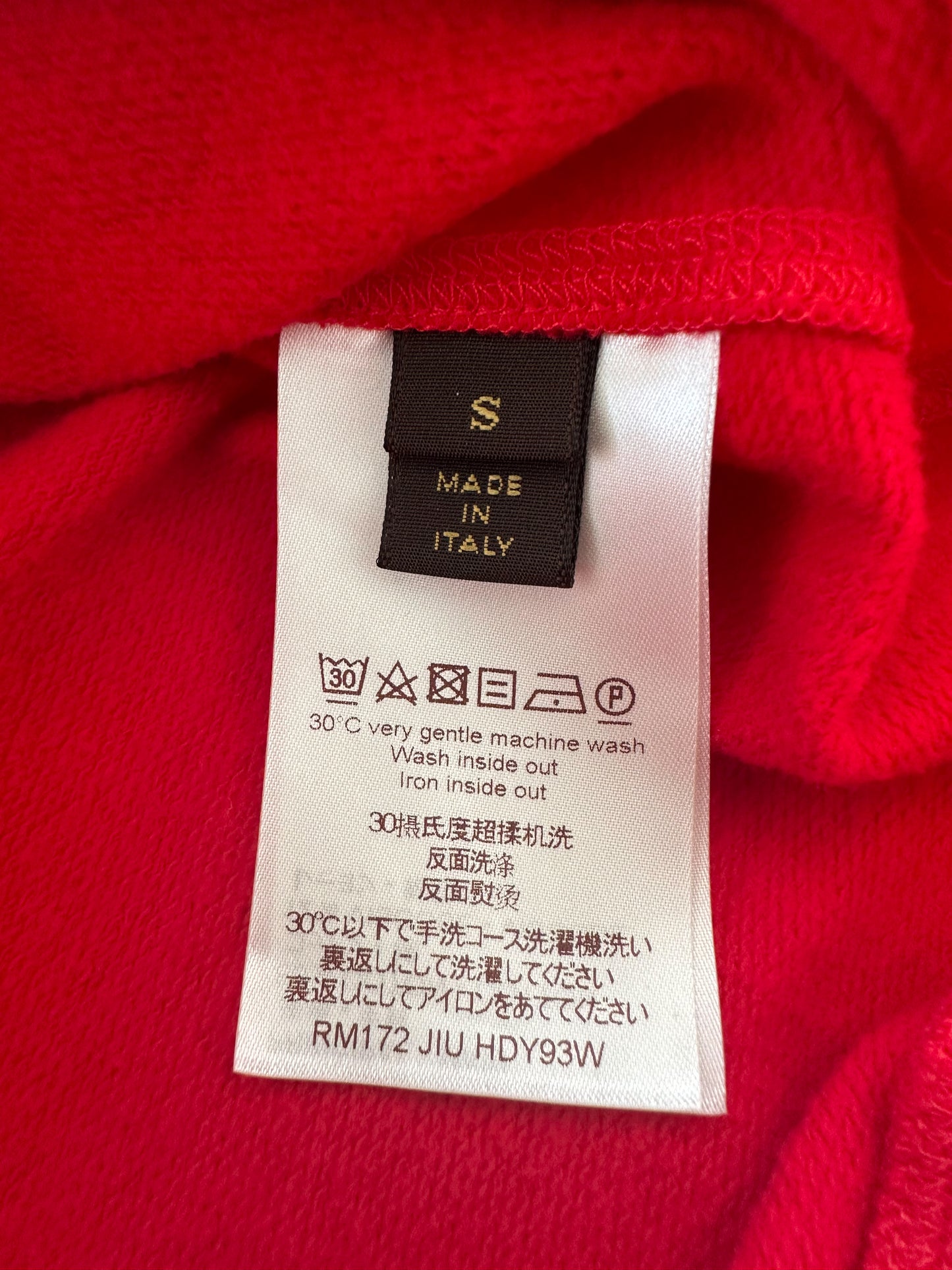 Louis Vuitton Supreme Red & White Arc Logo Sweater