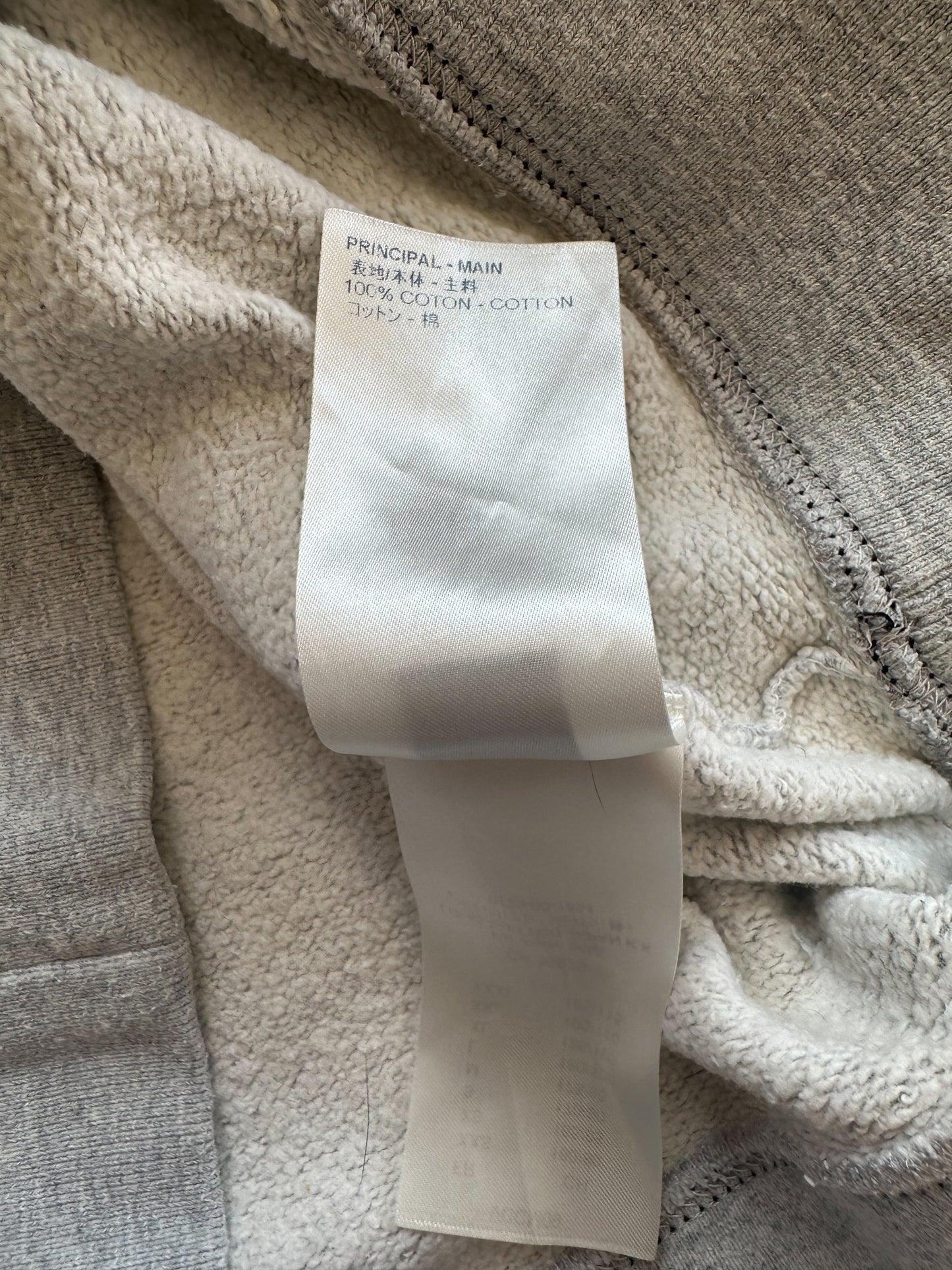 Louis Vuitton Grey Peace & Love Logo Embroidered Sweater