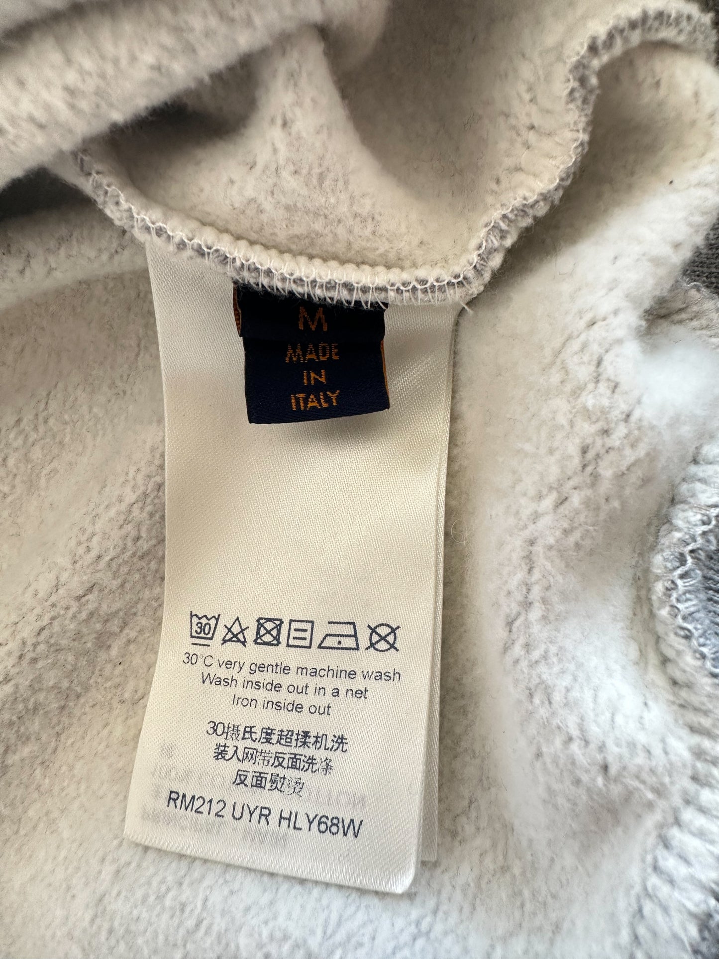 Louis Vuitton Grey & Black Graffiti Spray Hoodie