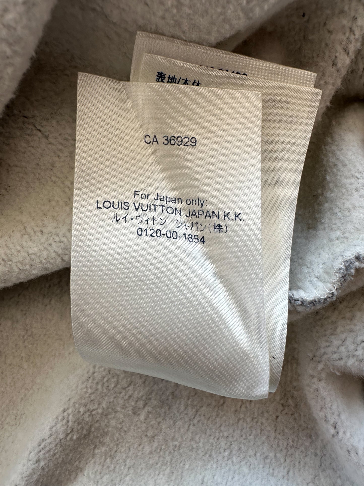 Louis Vuitton Grey & Black Graffiti Spray Hoodie