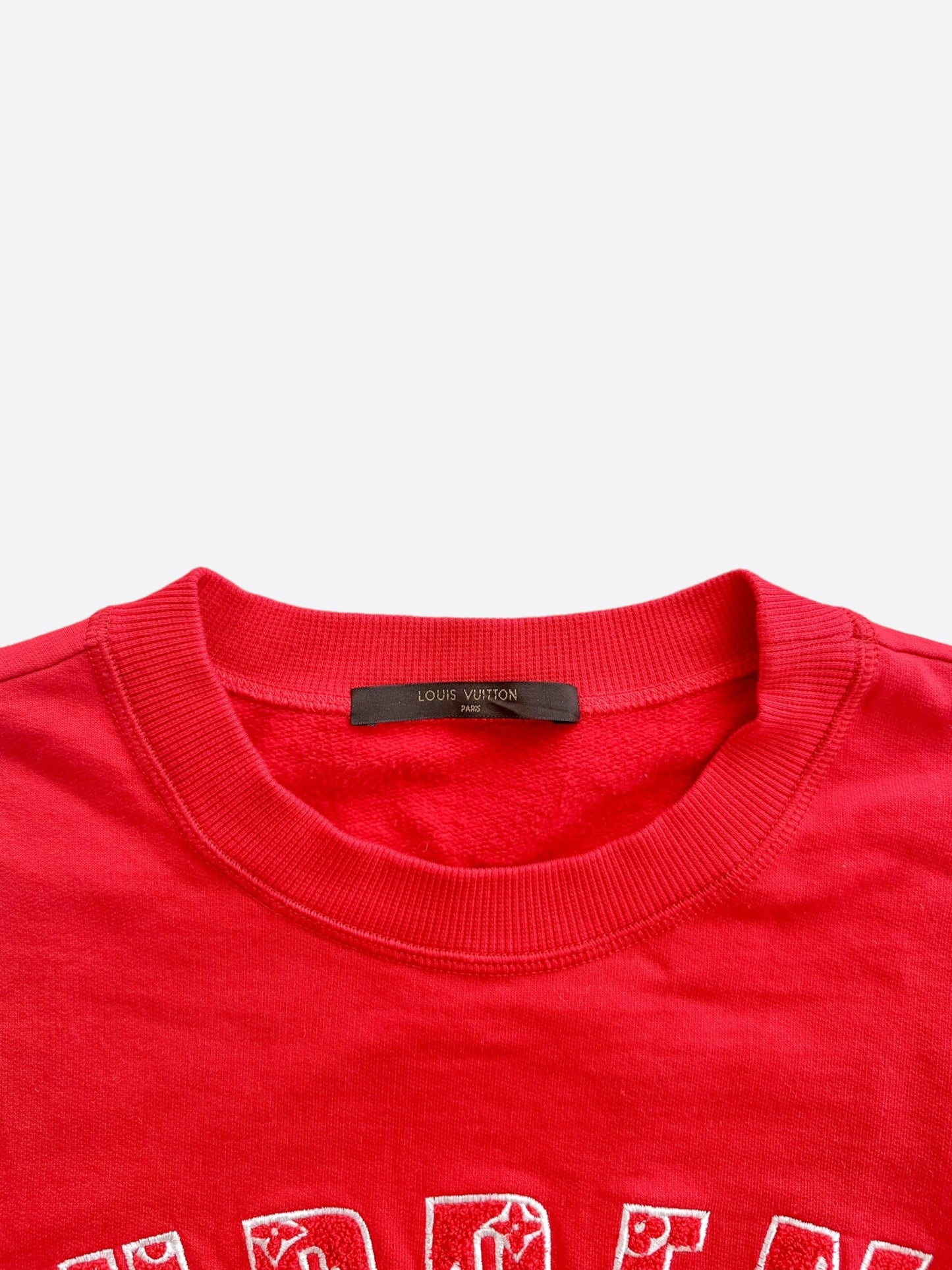 Louis Vuitton Supreme Red & White Arc Logo Sweater