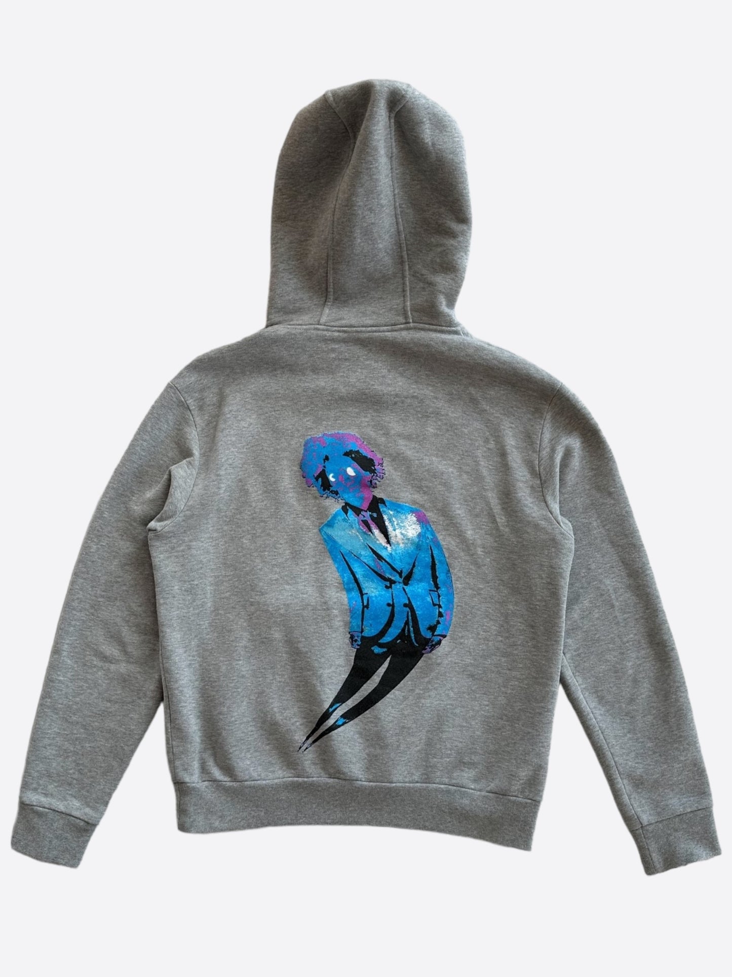 Louis Vuitton Grey & Black Graffiti Spray Hoodie