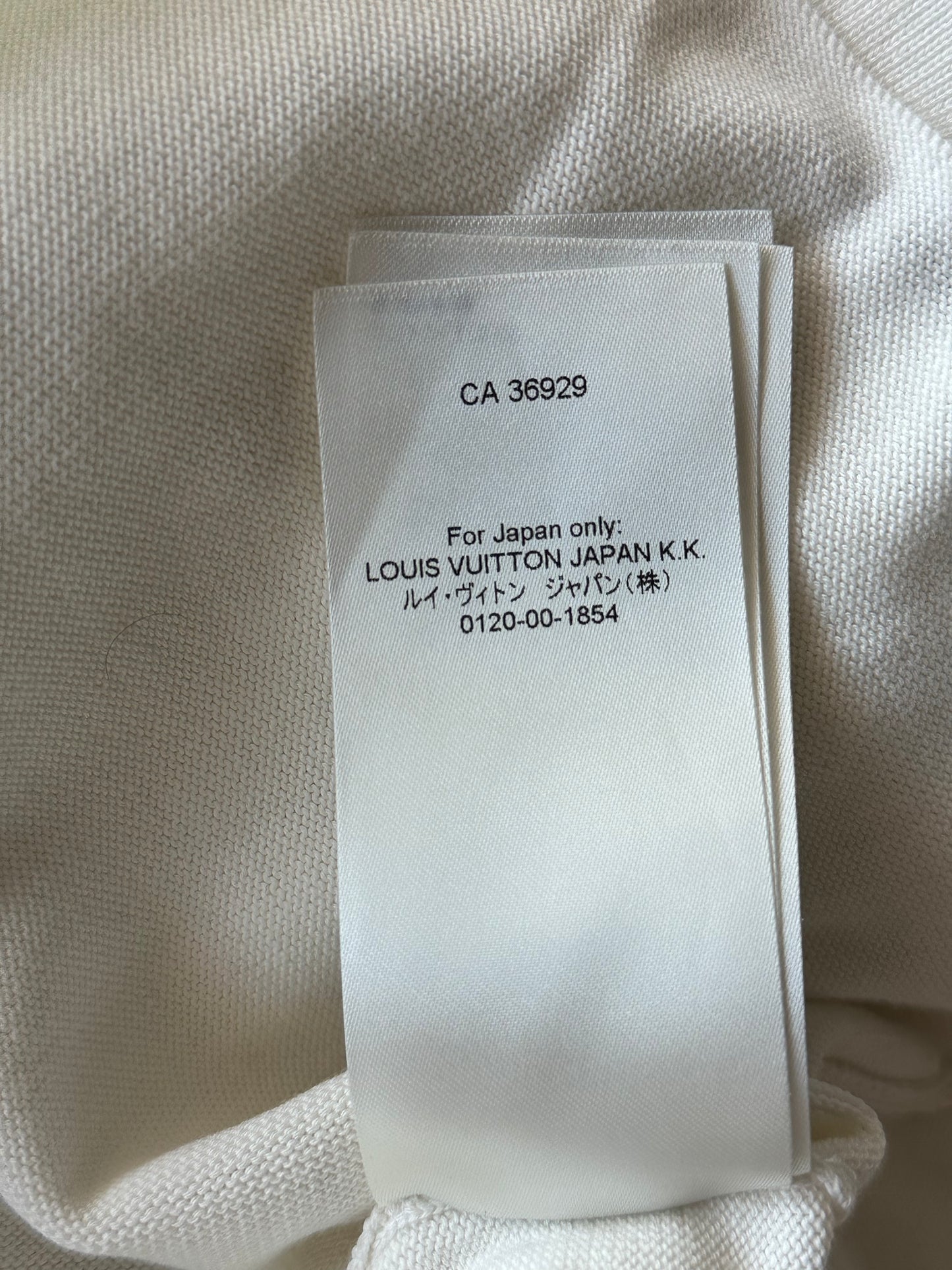 Louis Vuitton White Baseball Graphic Intarsia T-Shirt