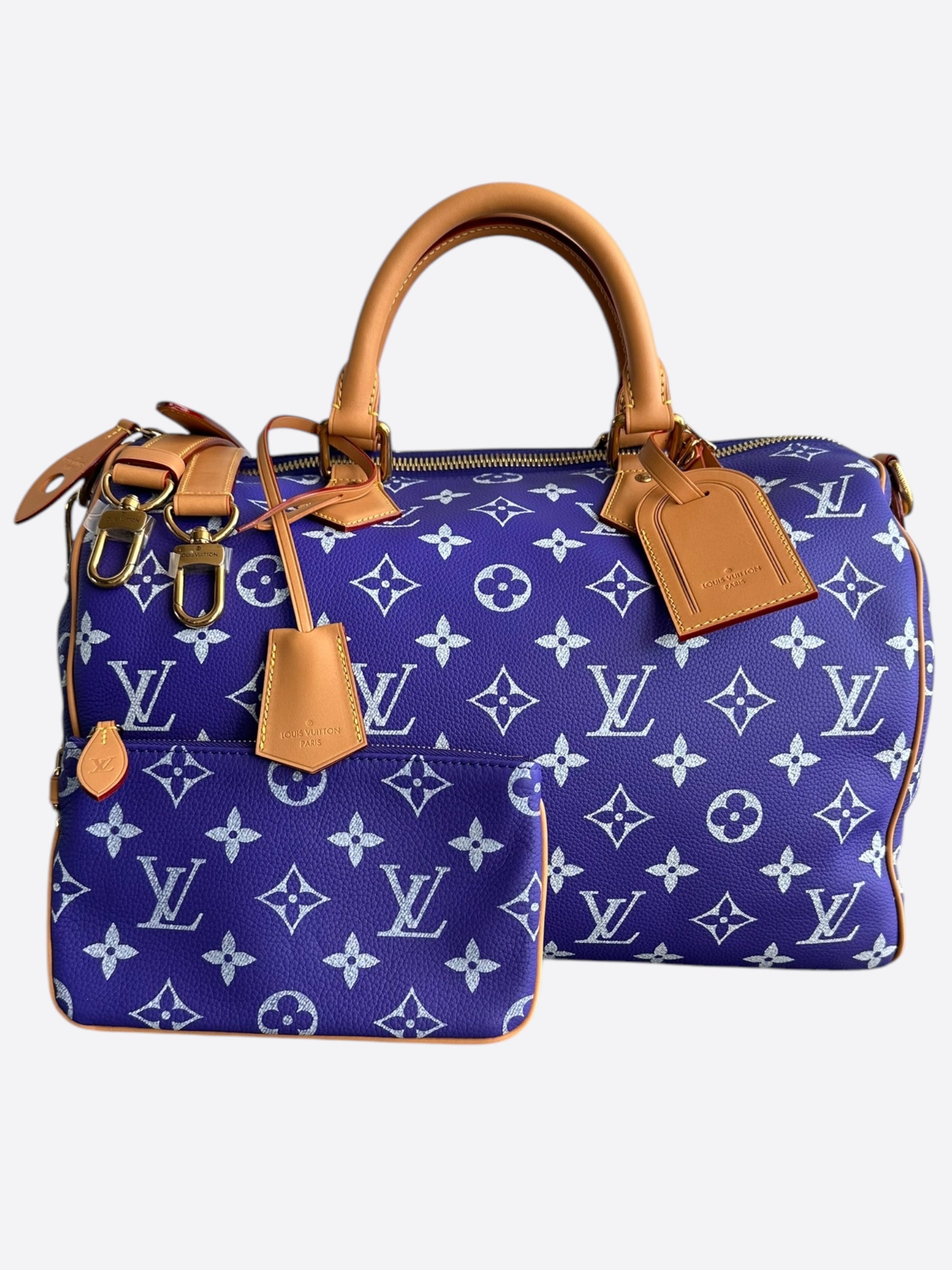 Louis Vuitton Purple White Monogram P9 Speedy 40 – Savonches