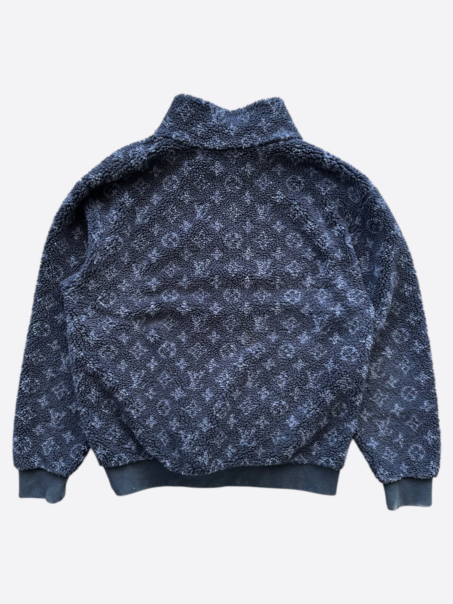 Louis Vuitton Navy Monogram Fleece Jacket