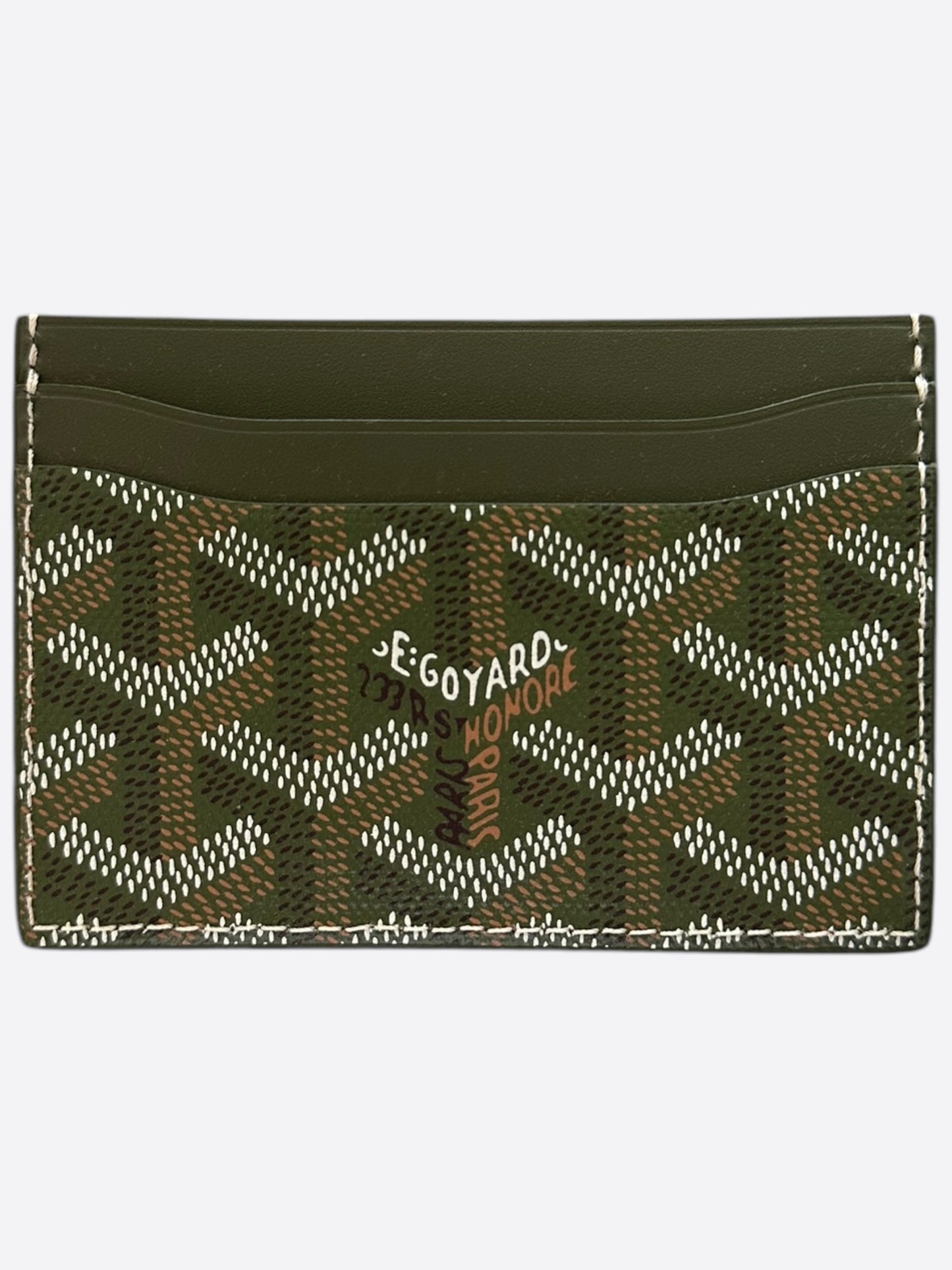 Goyard Khaki Saint Sulpice Card Holder