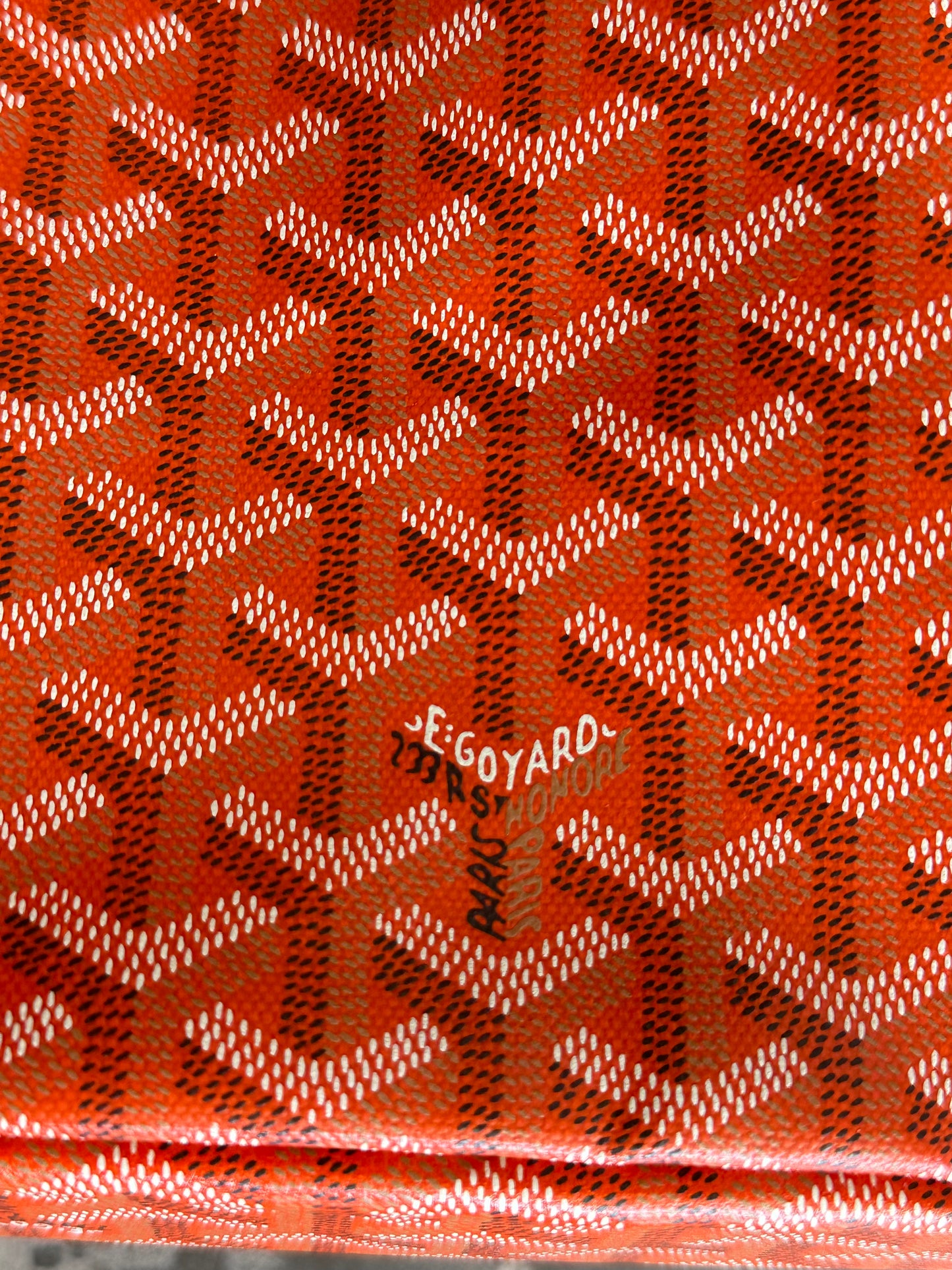 Goyard Orange St. Louis PM Tote Bag