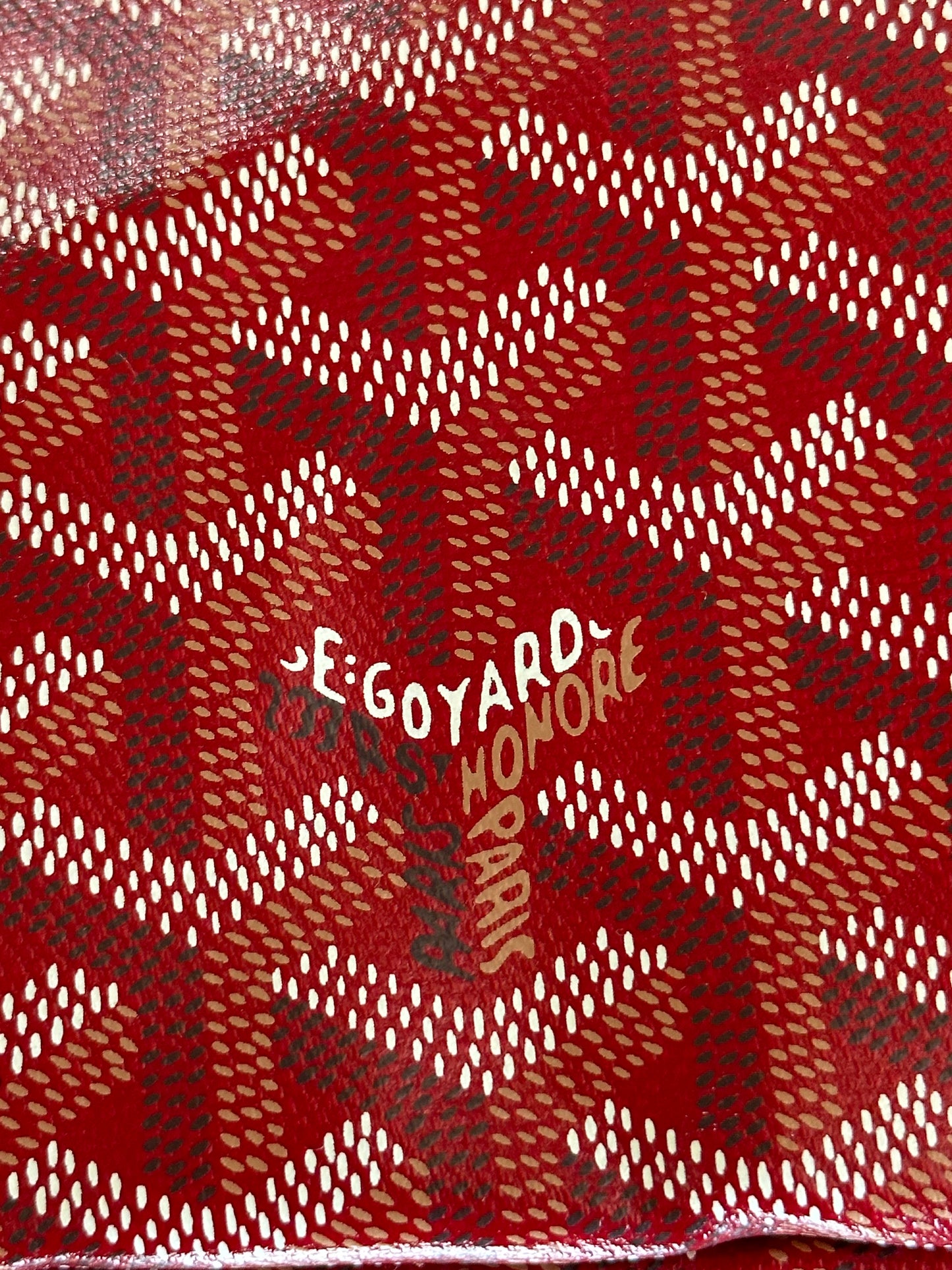 Goyard Red St. Louis PM Tote Bag