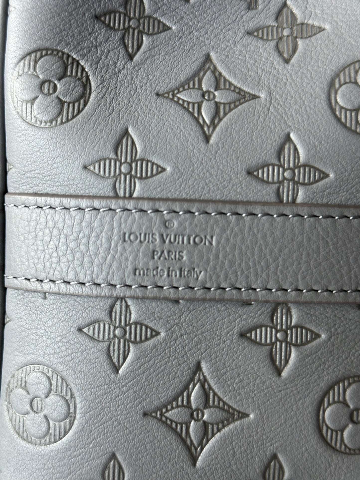 Louis Vuitton Grey Monogram Shadow Keepall 50