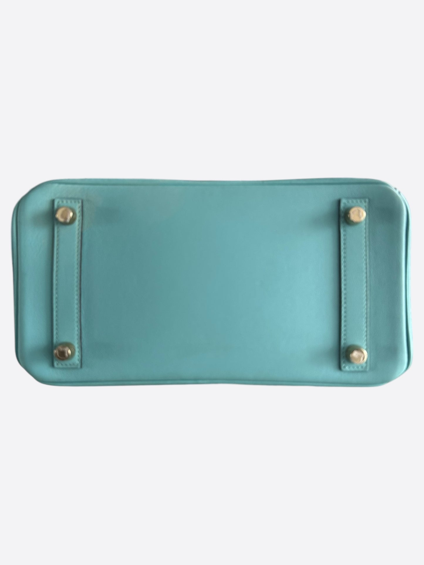 Hermes Blue Atoll Swift Gold Hardware Togo Birkin 25