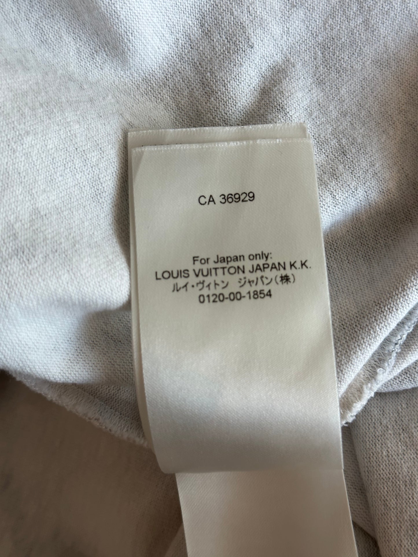 Louis Vuitton White & Grey Shibori Monogram T-Shirt