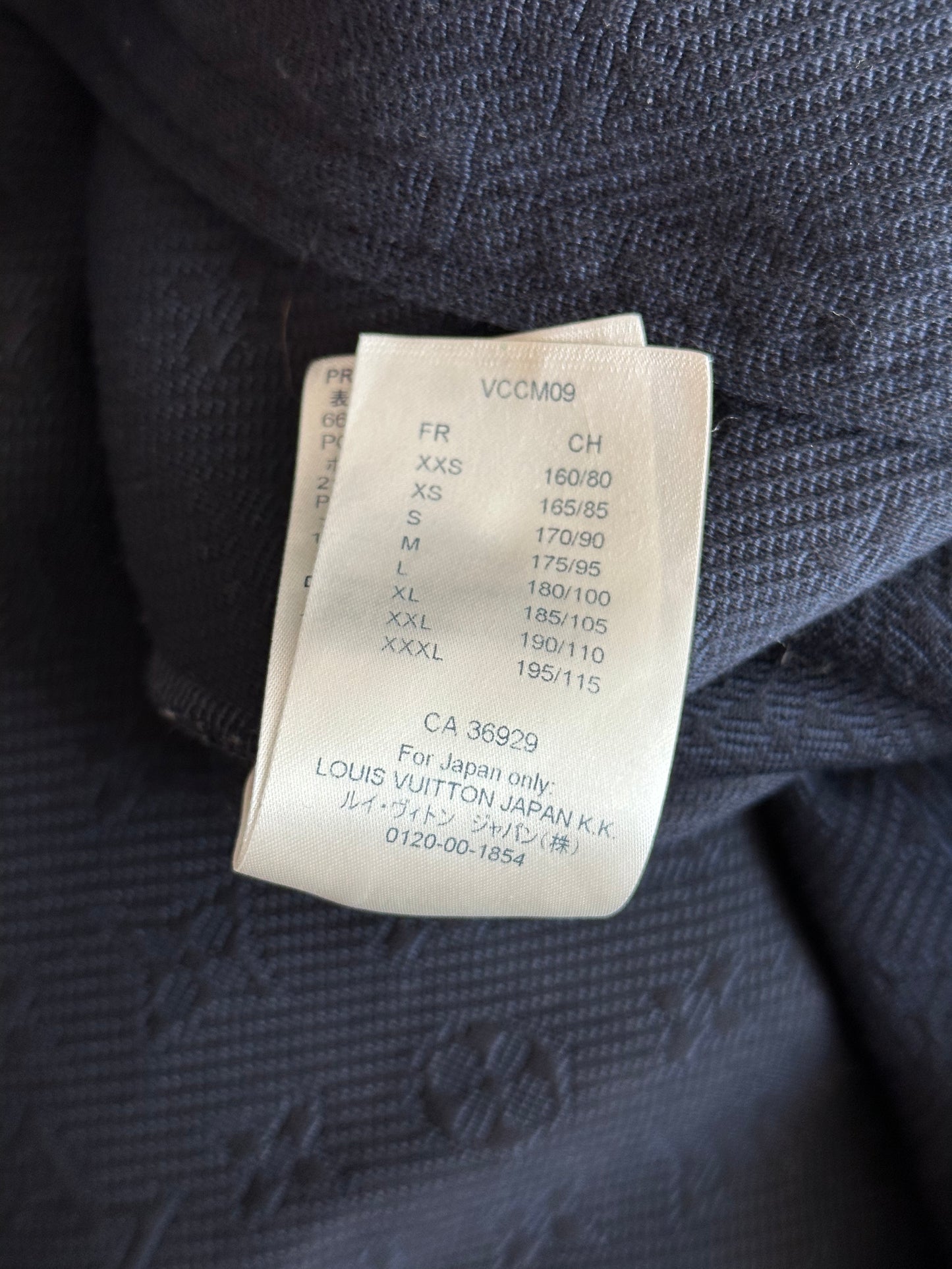 Louis Vuitton Navy Monogram Track Jacket