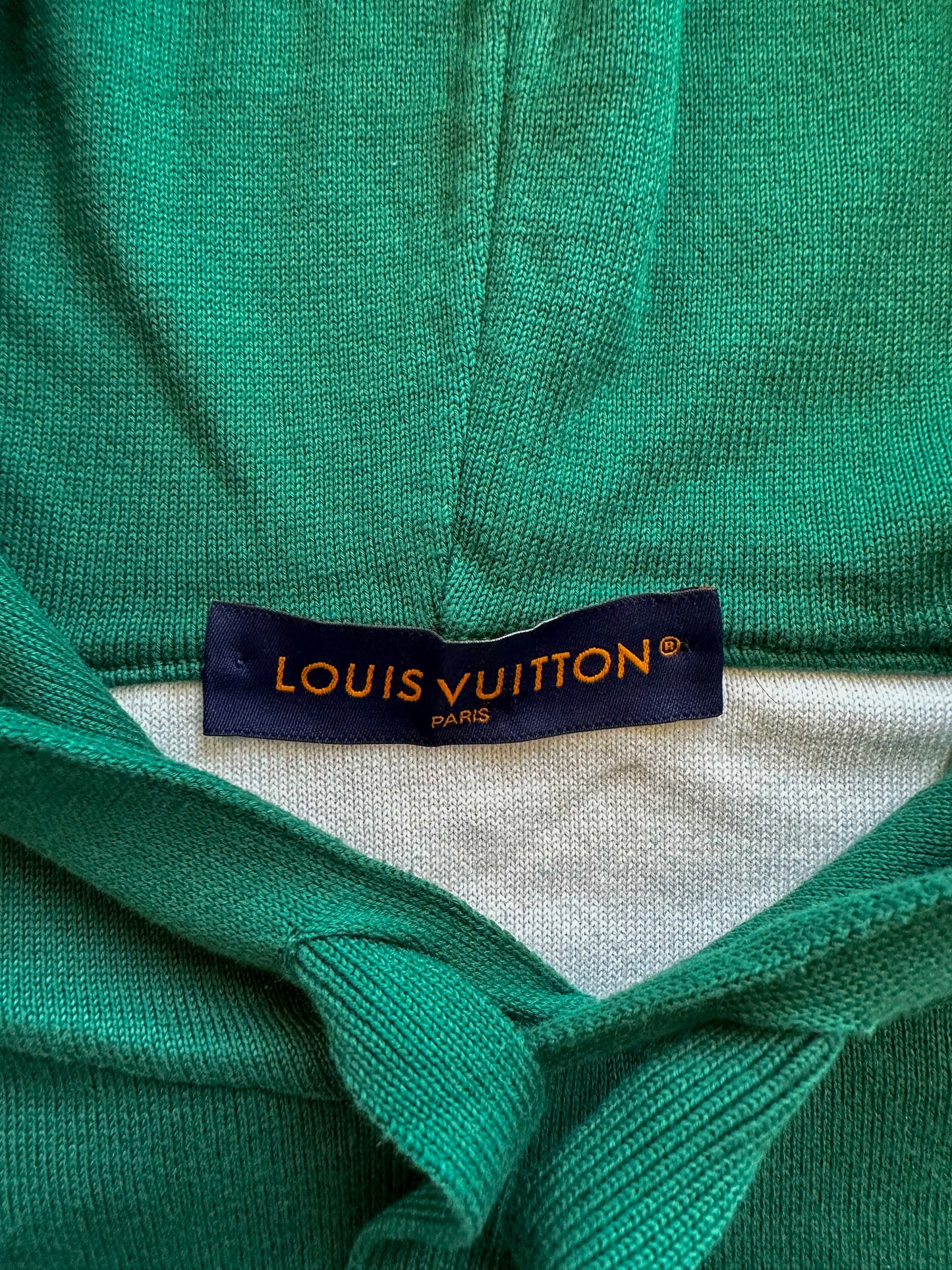 Louis Vuitton Green & White Monogram Gradient Hoodie