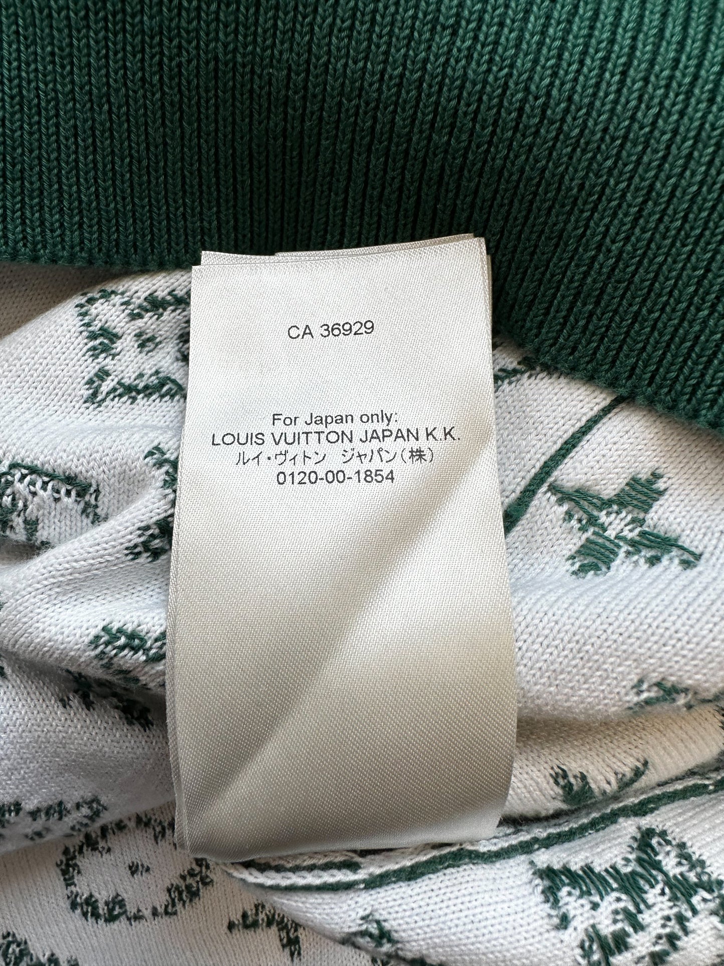 Louis Vuitton Green & White Monogram Gradient Hoodie