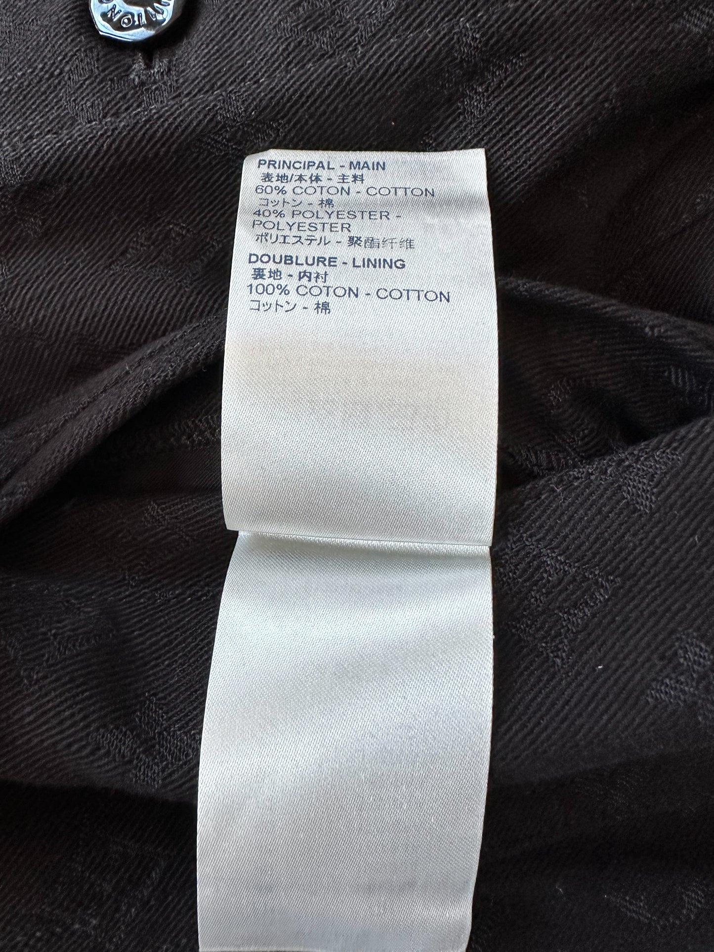 Louis Vuitton Black Monogram Denim Jacket