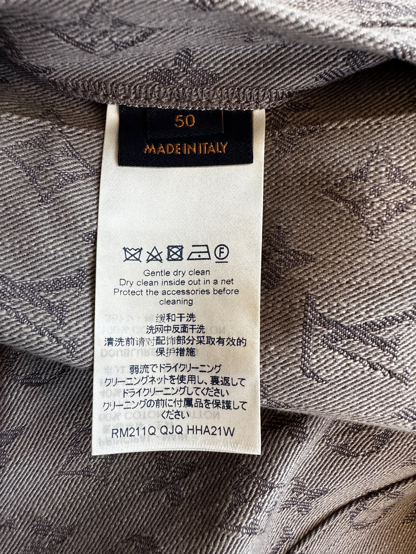 Louis Vuitton Grey Monogram Denim Jacket