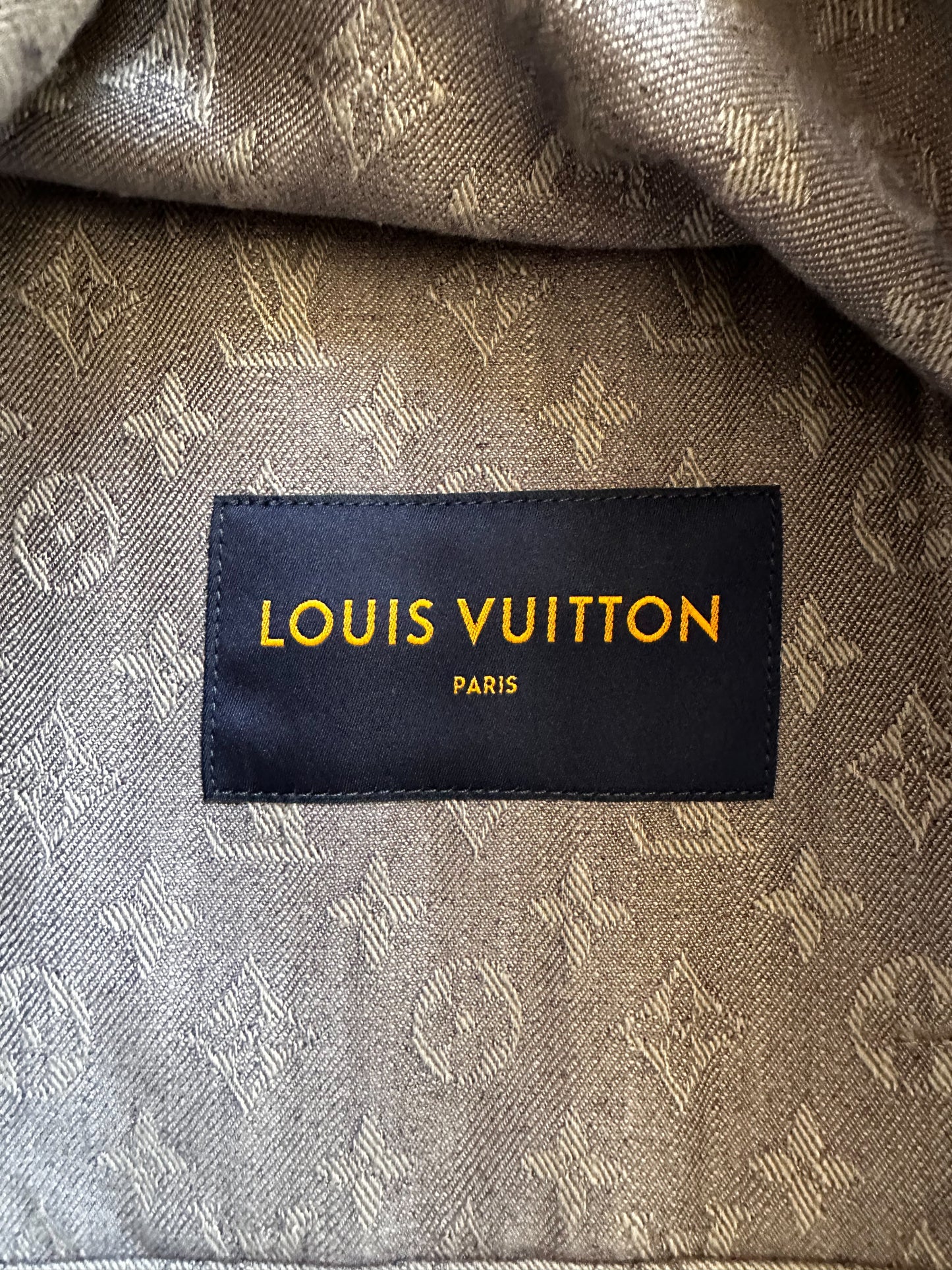 Louis Vuitton Grey Monogram Denim Jacket