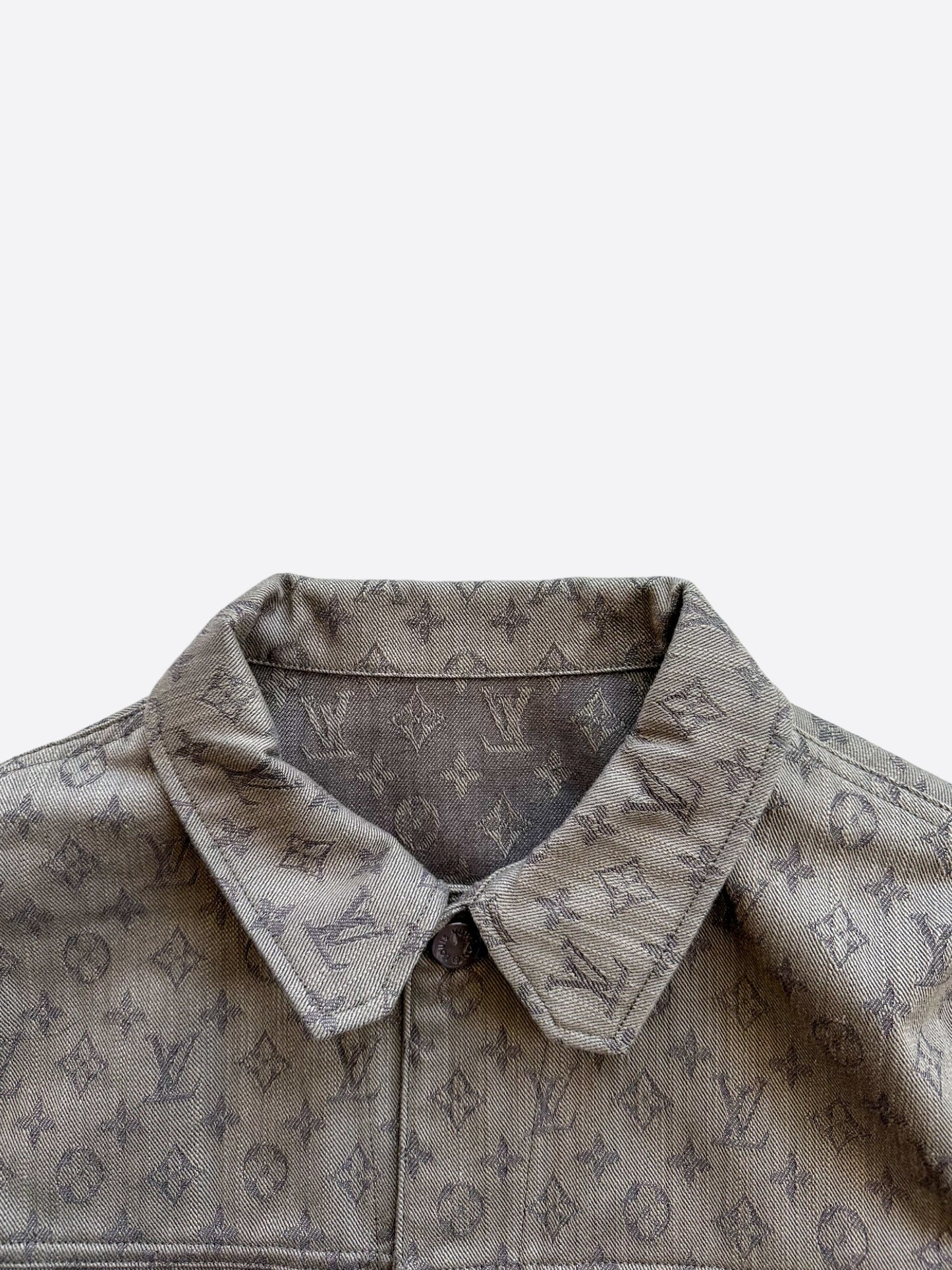 Louis Vuitton Grey Monogram Denim Jacket