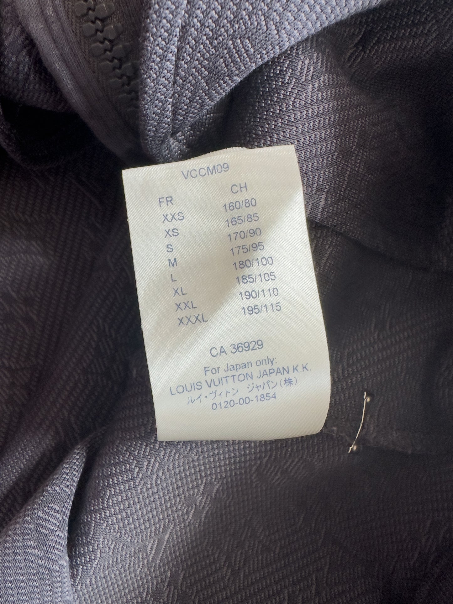 Louis Vuitton Grey Monogram Track Jacket