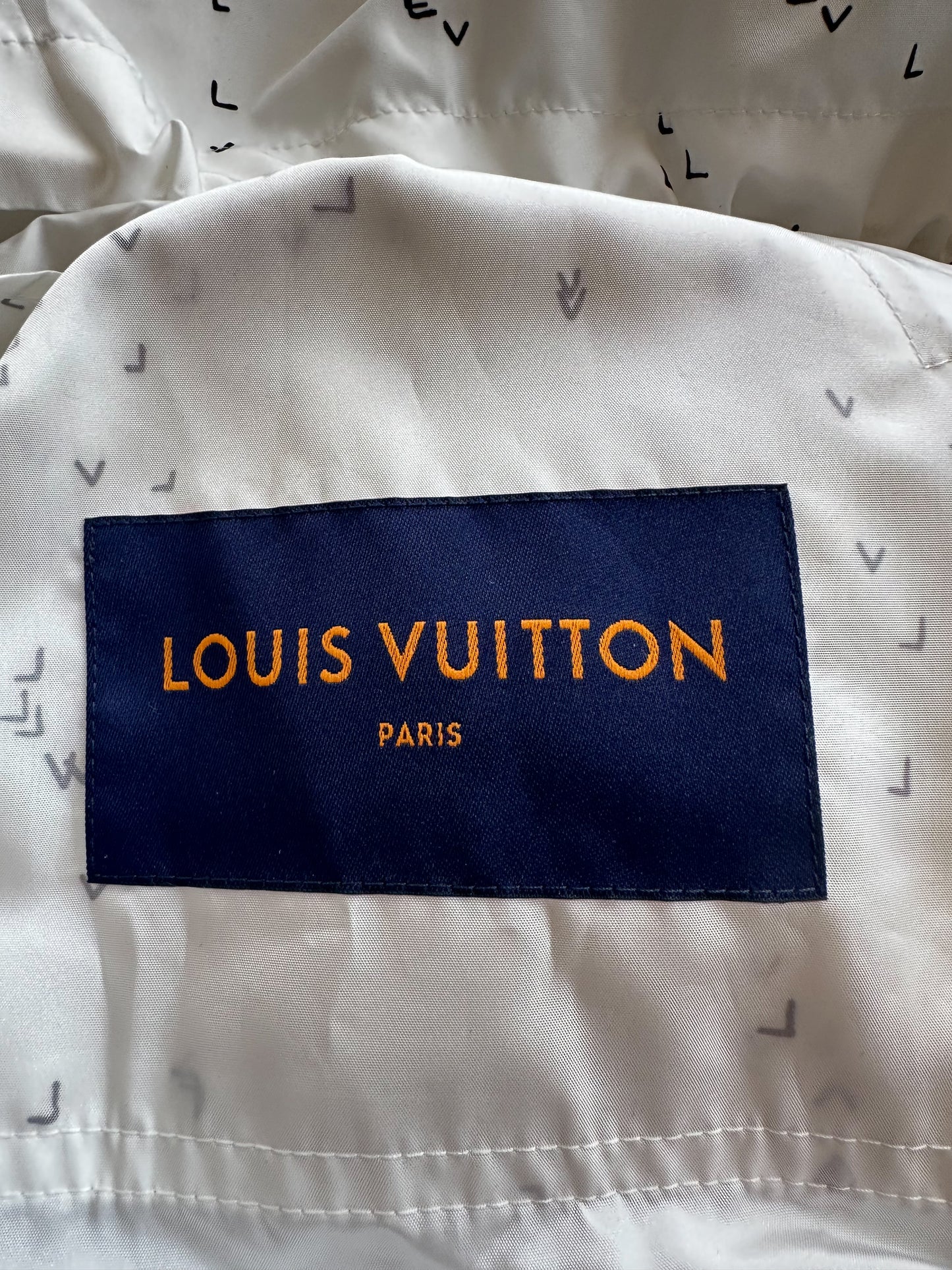 Louis Vuitton White LV Spread Damier Windbreaker