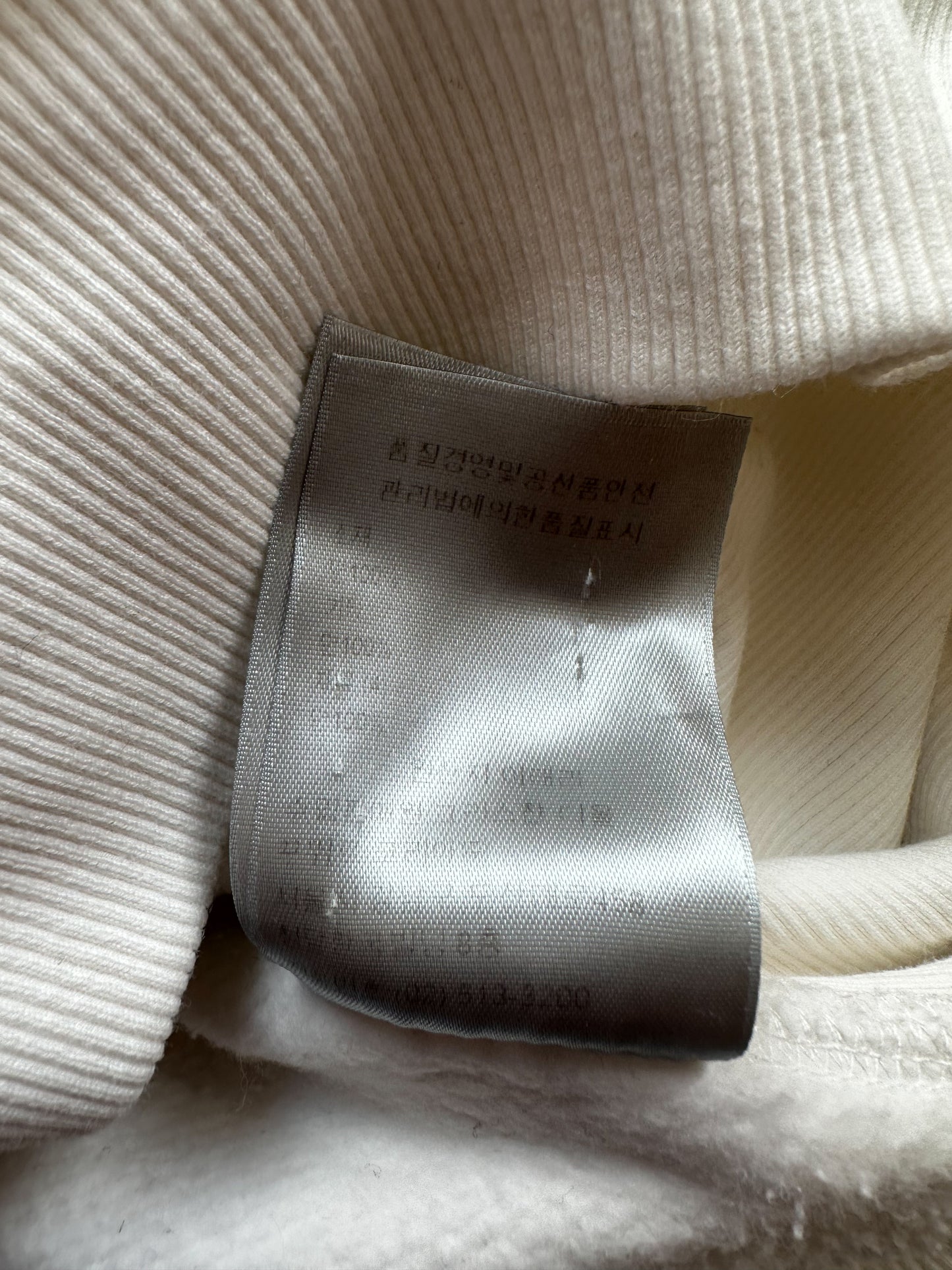 Dior White Oblique Towel Hoodie