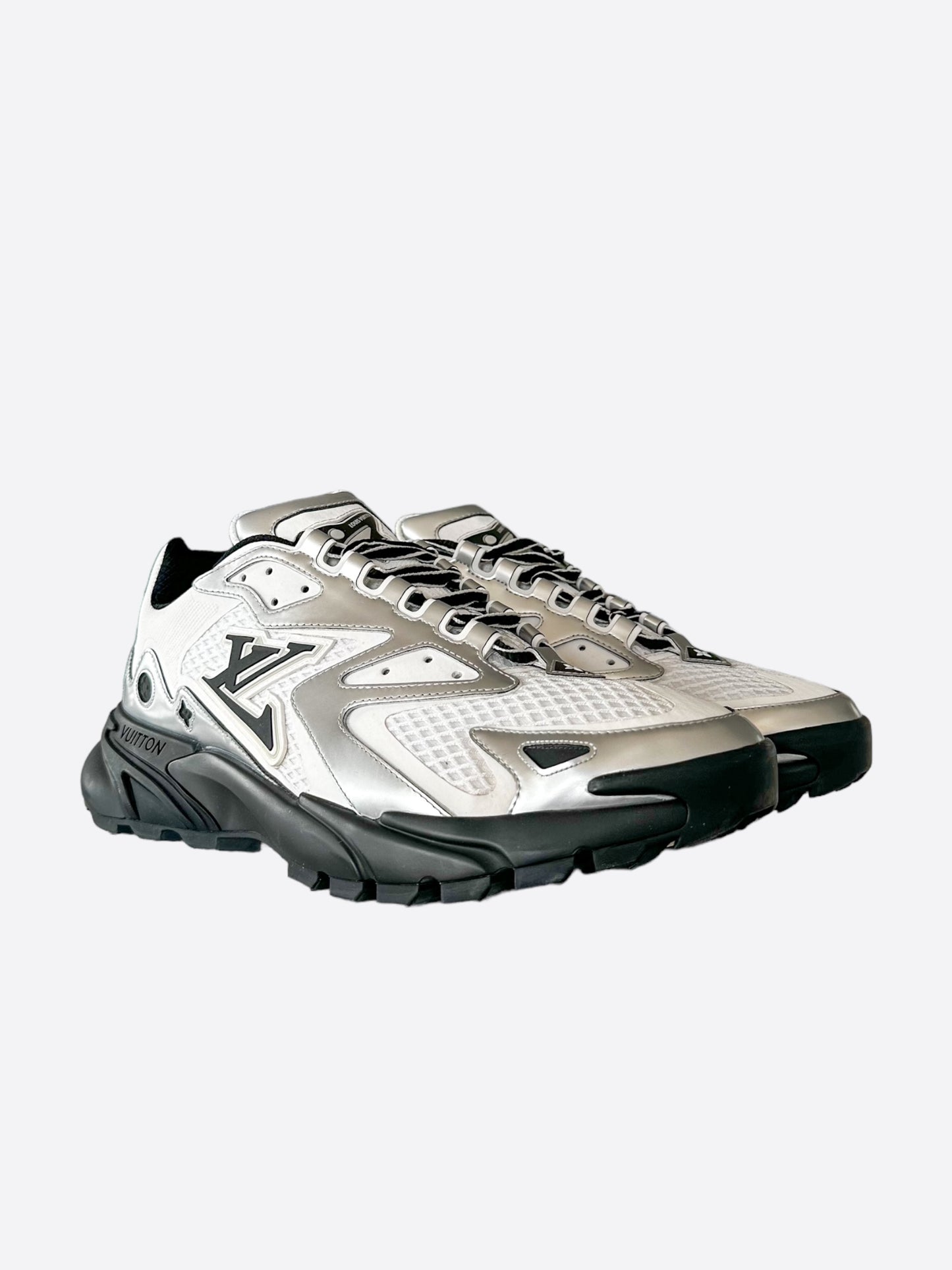 Louis Vuitton Silver & Black Tatic Sneaker
