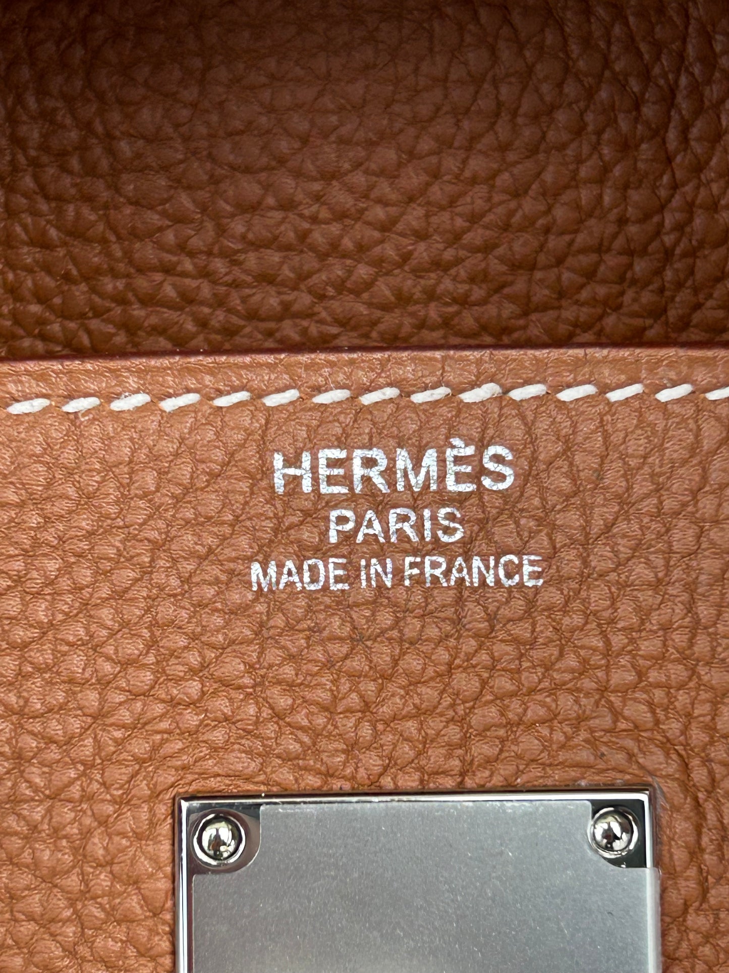Hermes Brown & Grey Togo & Wool Hac Birkin 40