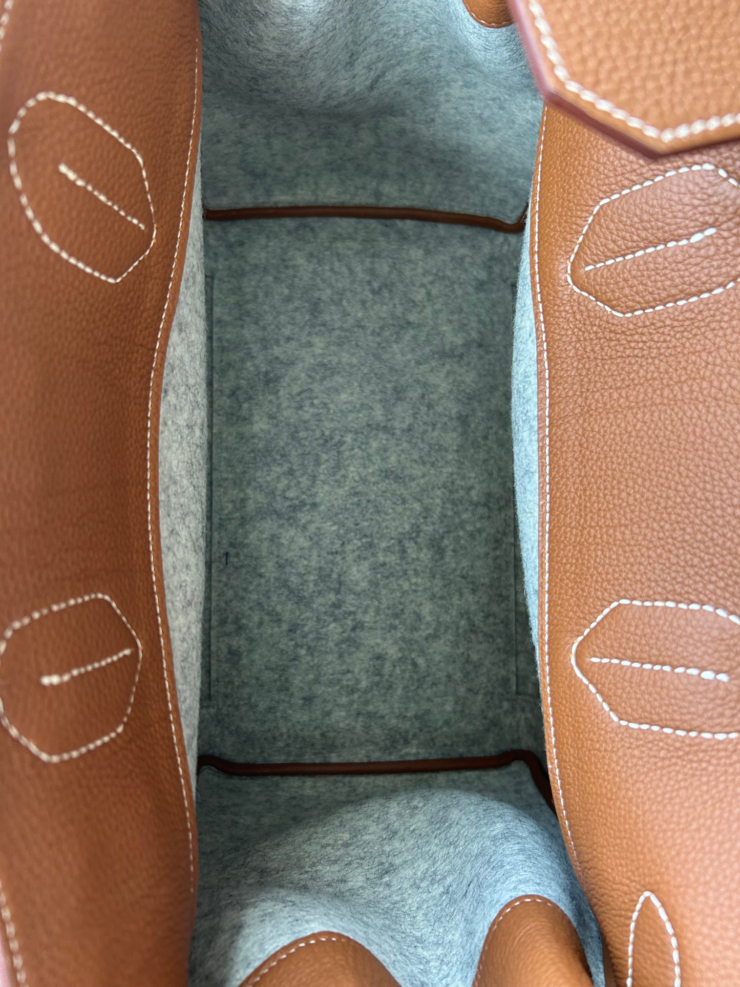 Hermes Brown & Grey Togo & Wool Hac Birkin 40