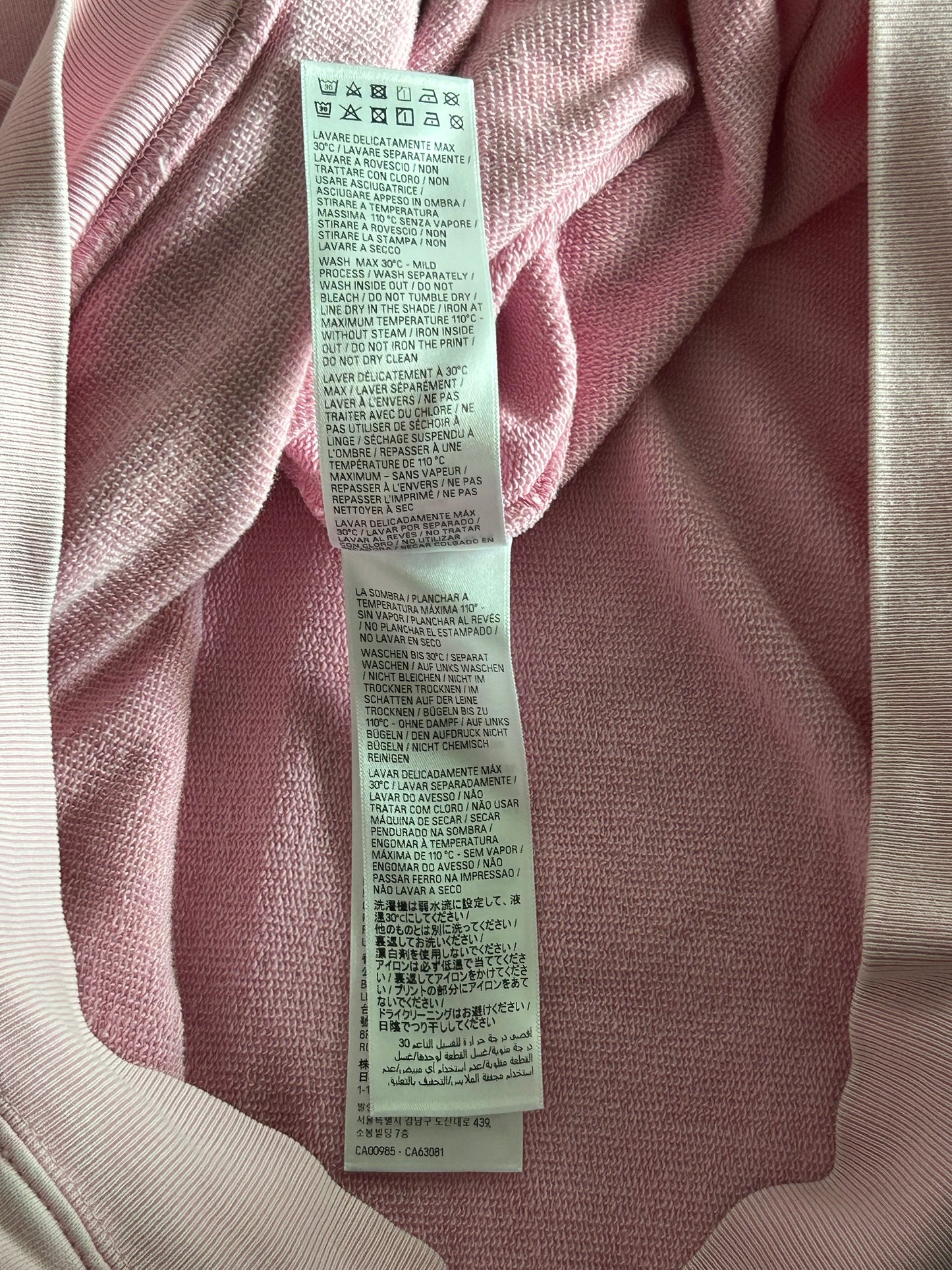 Balenciaga Pink & Black Logo Hoodie
