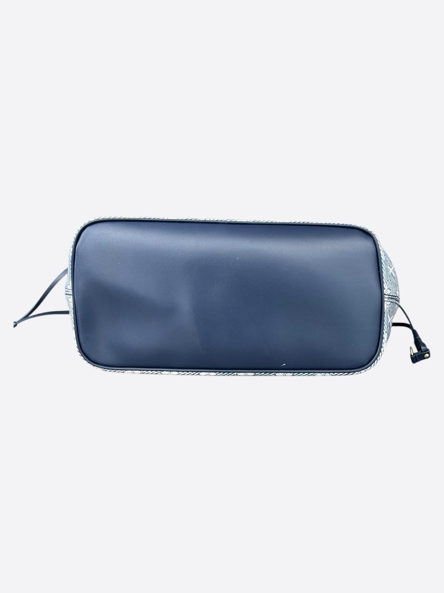 Louis Vuitton Navy & White Iridescent Monogram Neverfull MM