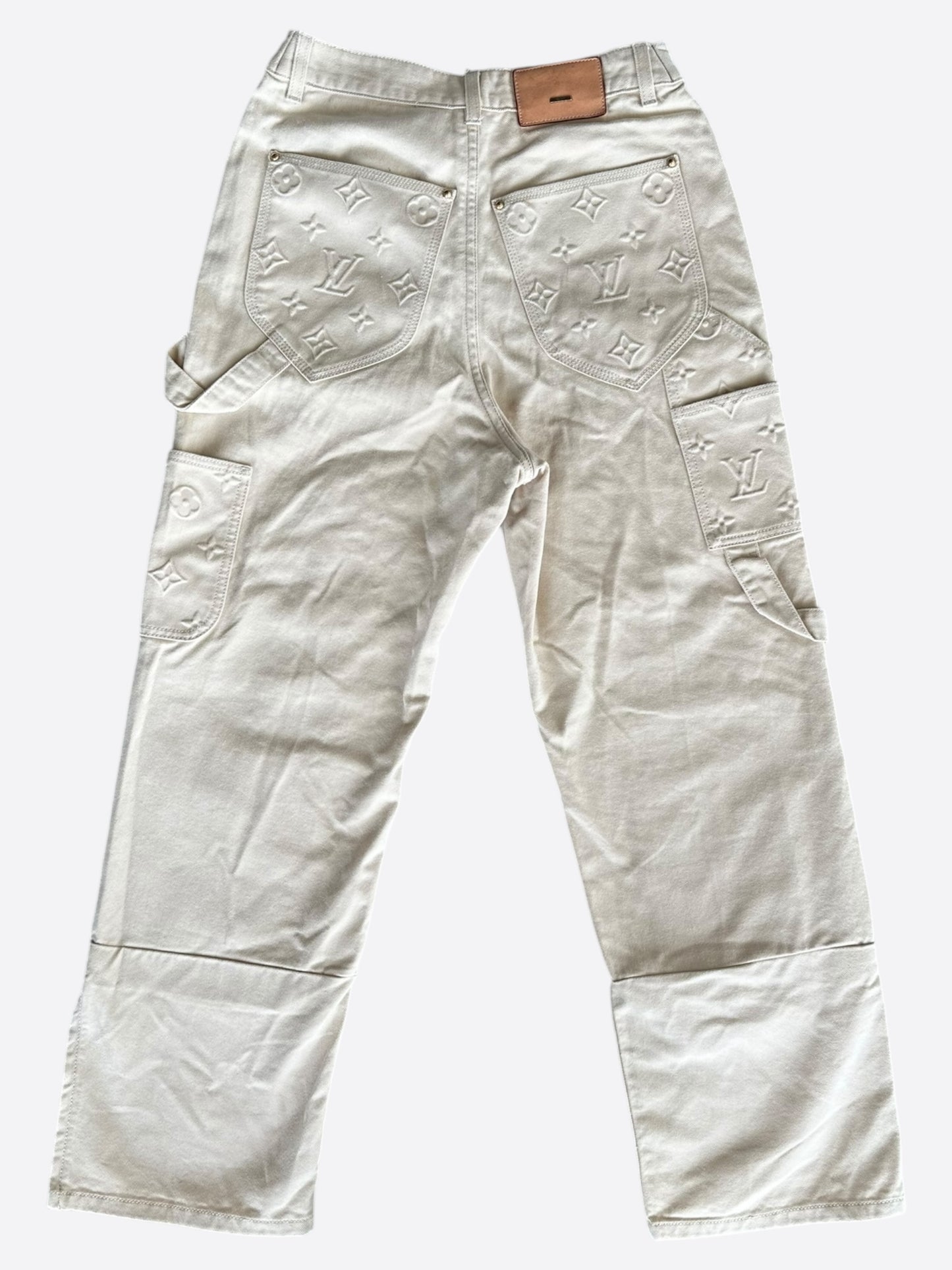 Louis Vuitton Beige Monogram Carpenter Pants