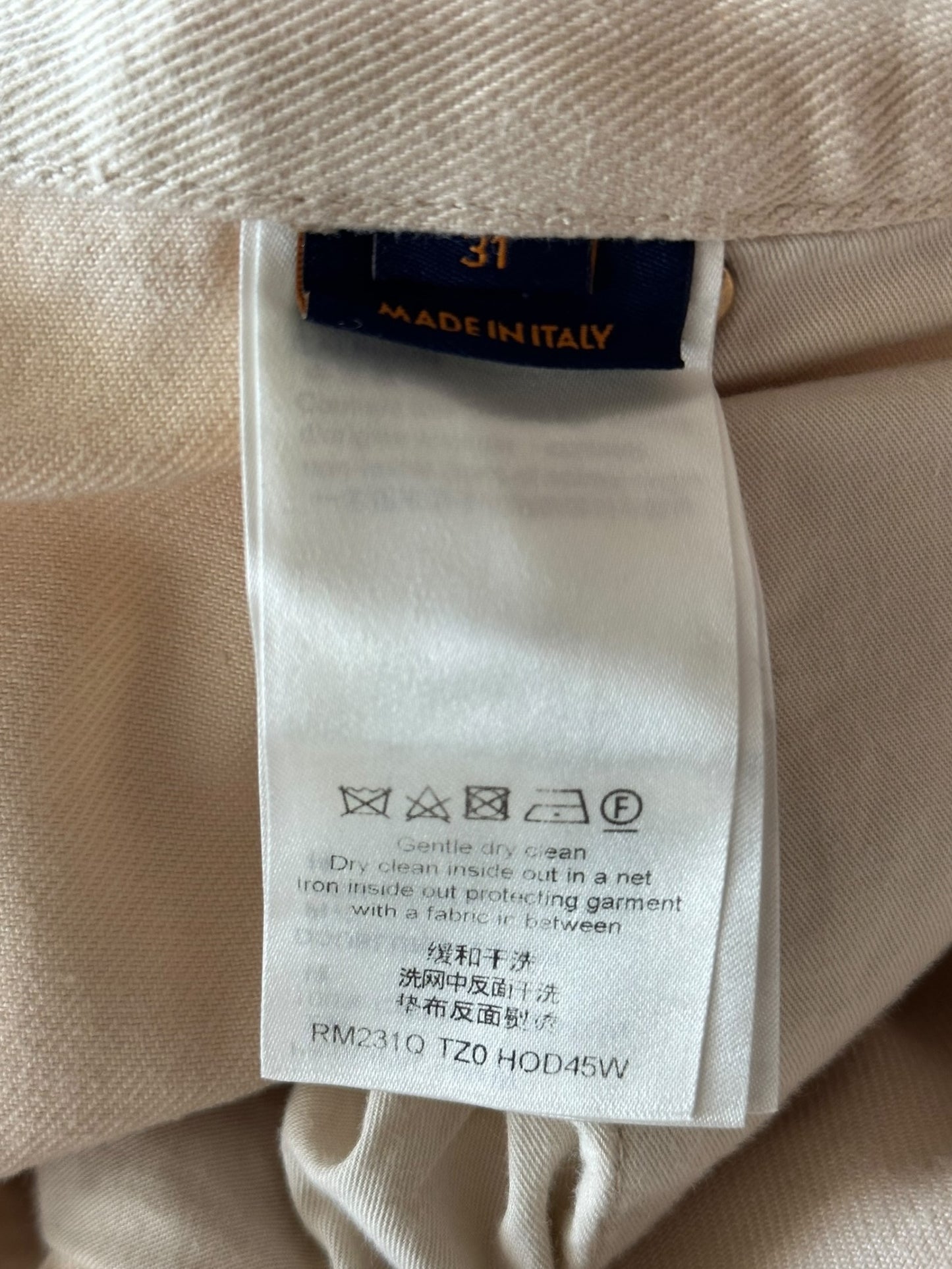 Louis Vuitton Beige Monogram Carpenter Pants