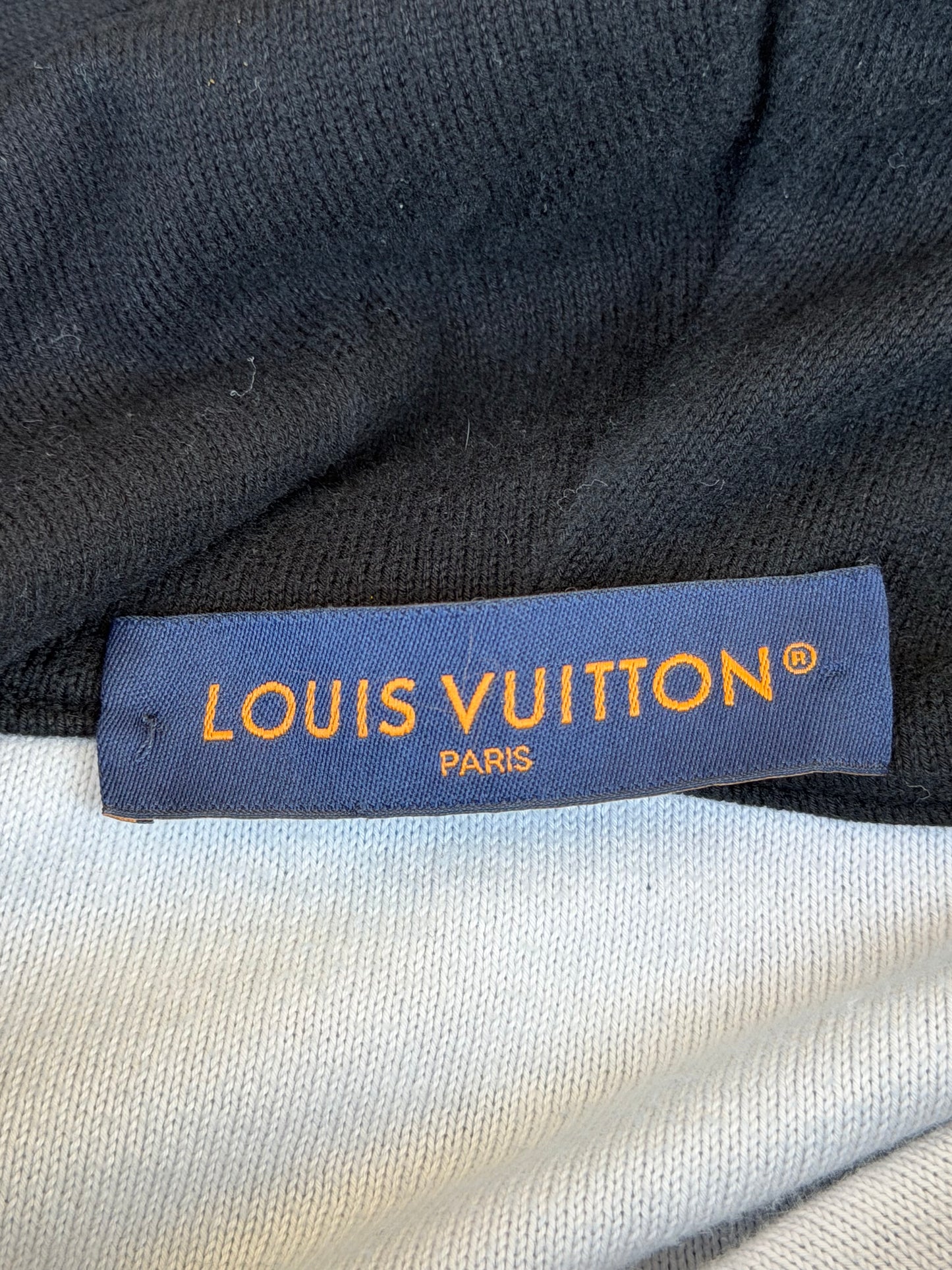 Louis Vuitton Black & White Monogram Gradient Hoodie