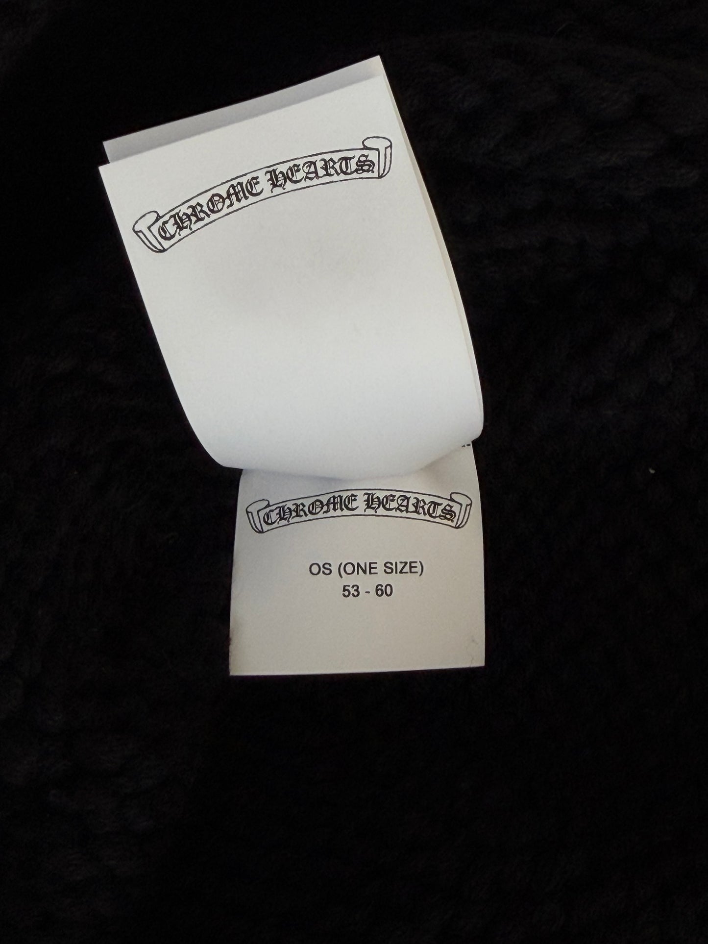 Chrome Hearts Black Fleur Patch Cashmere Beanie
