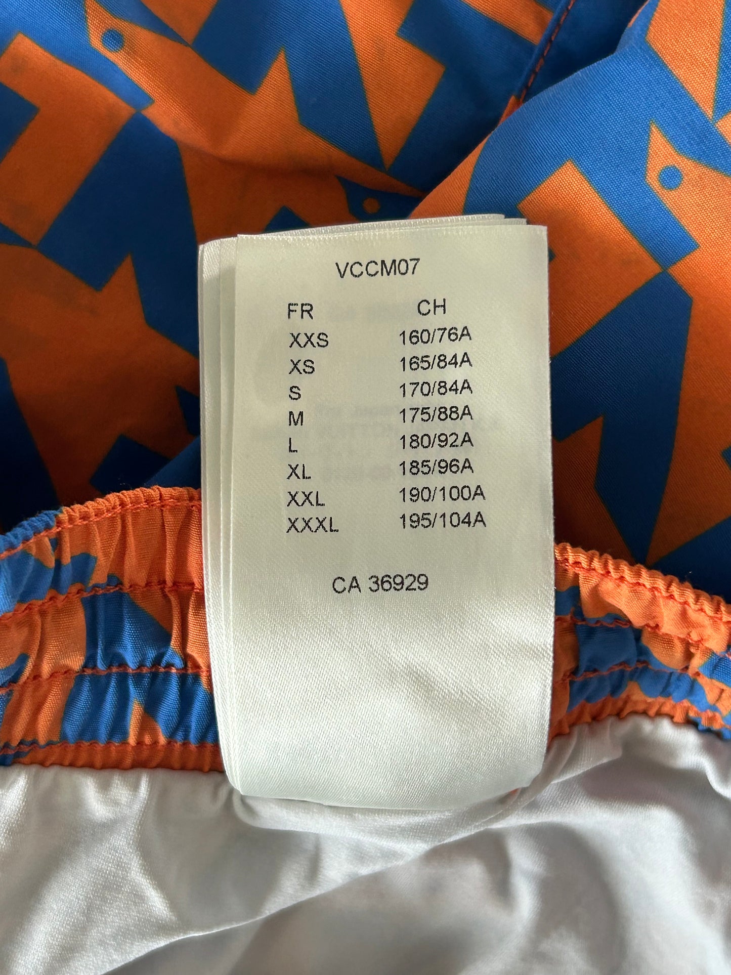 Louis Vuitton Blue & Orange Dove Print Swimshorts