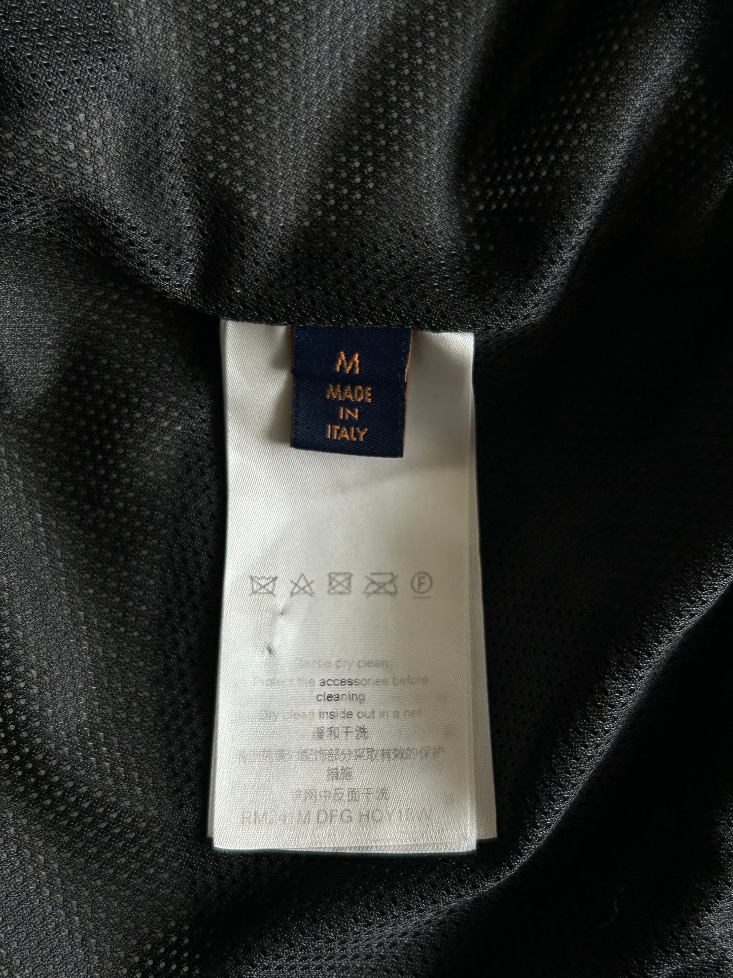 Louis Vuitton Black & White Logo Fleece Jacket