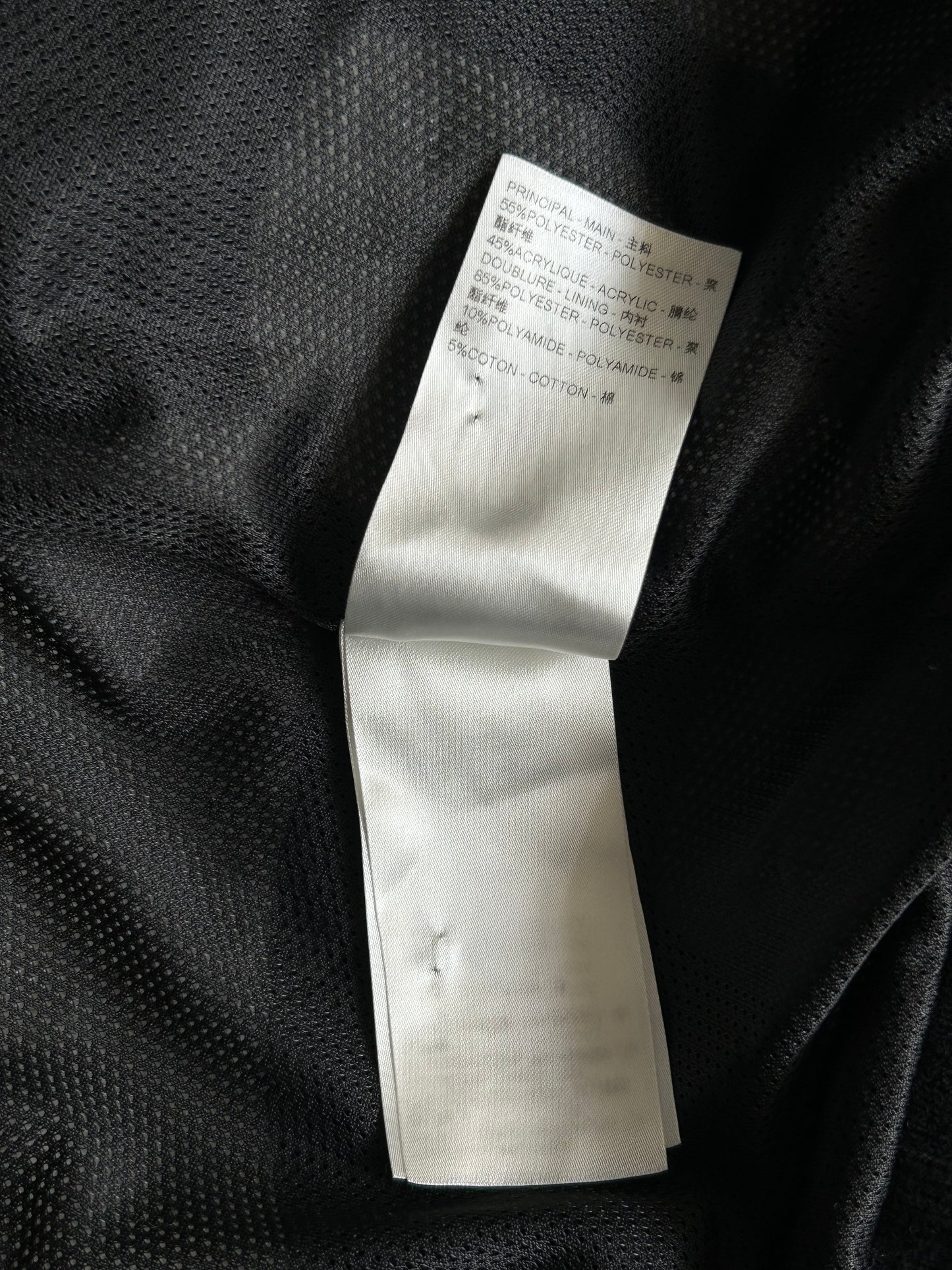 Louis Vuitton Black & White Logo Fleece Jacket