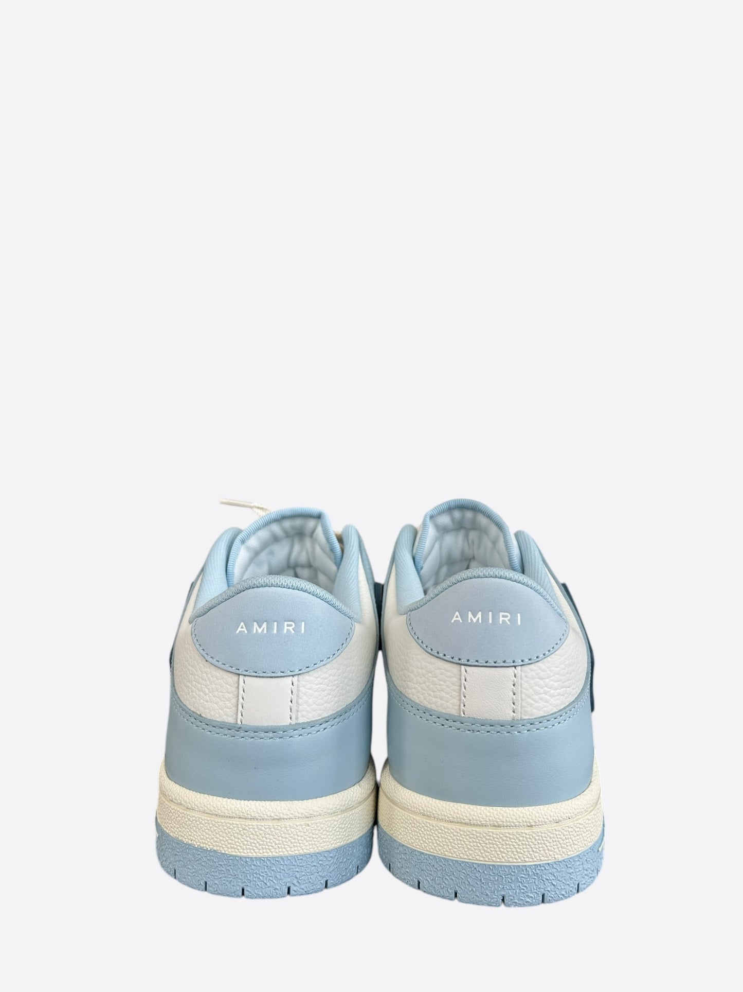Amiri Blue & White Skeleton Low Top Sneakers