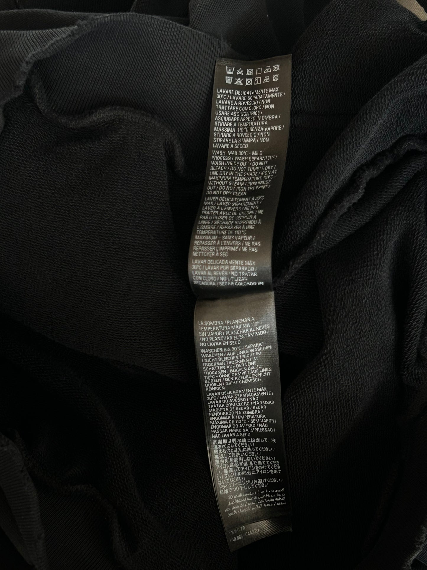 Balenciaga Black & White Campaign Logo Hoodie