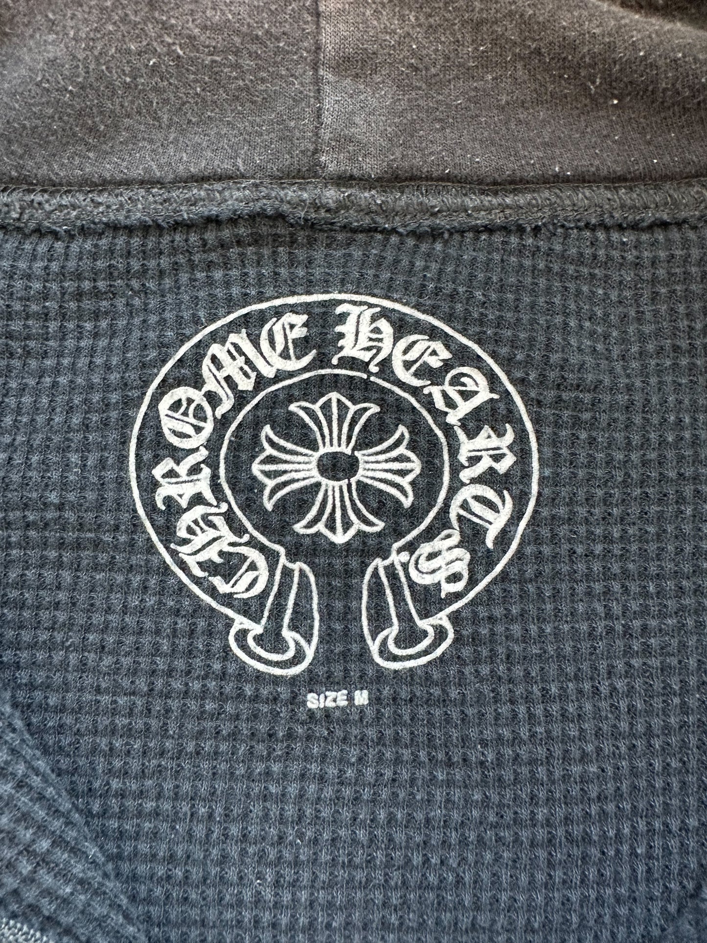 Chrome Hearts Black & Blue Horseshoe Logo Hoodie