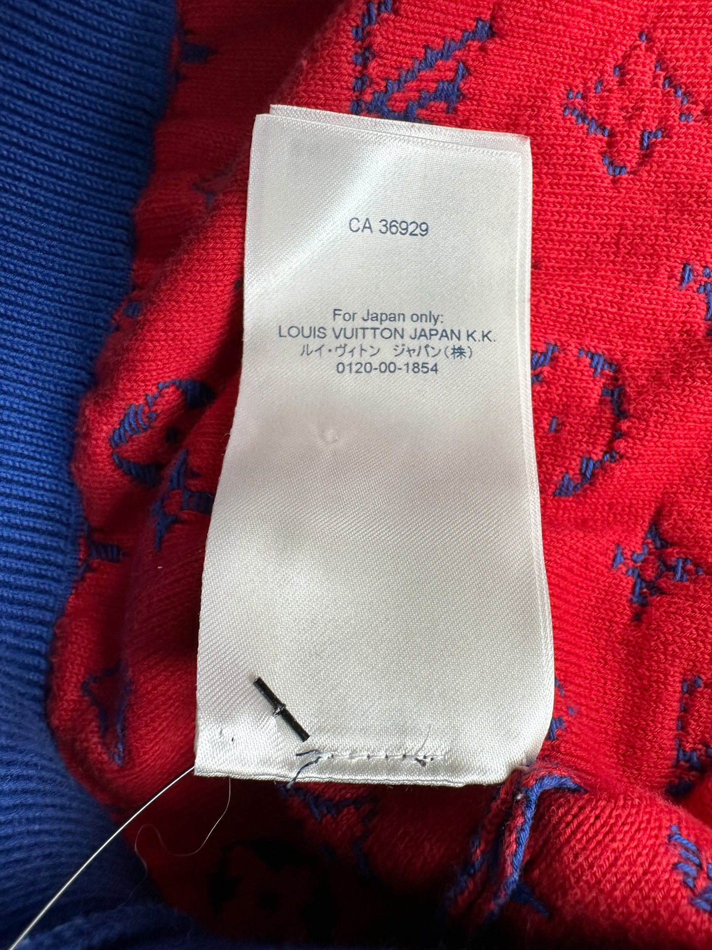 Louis Vuitton Blue & Red Monogram Gradient Sweater