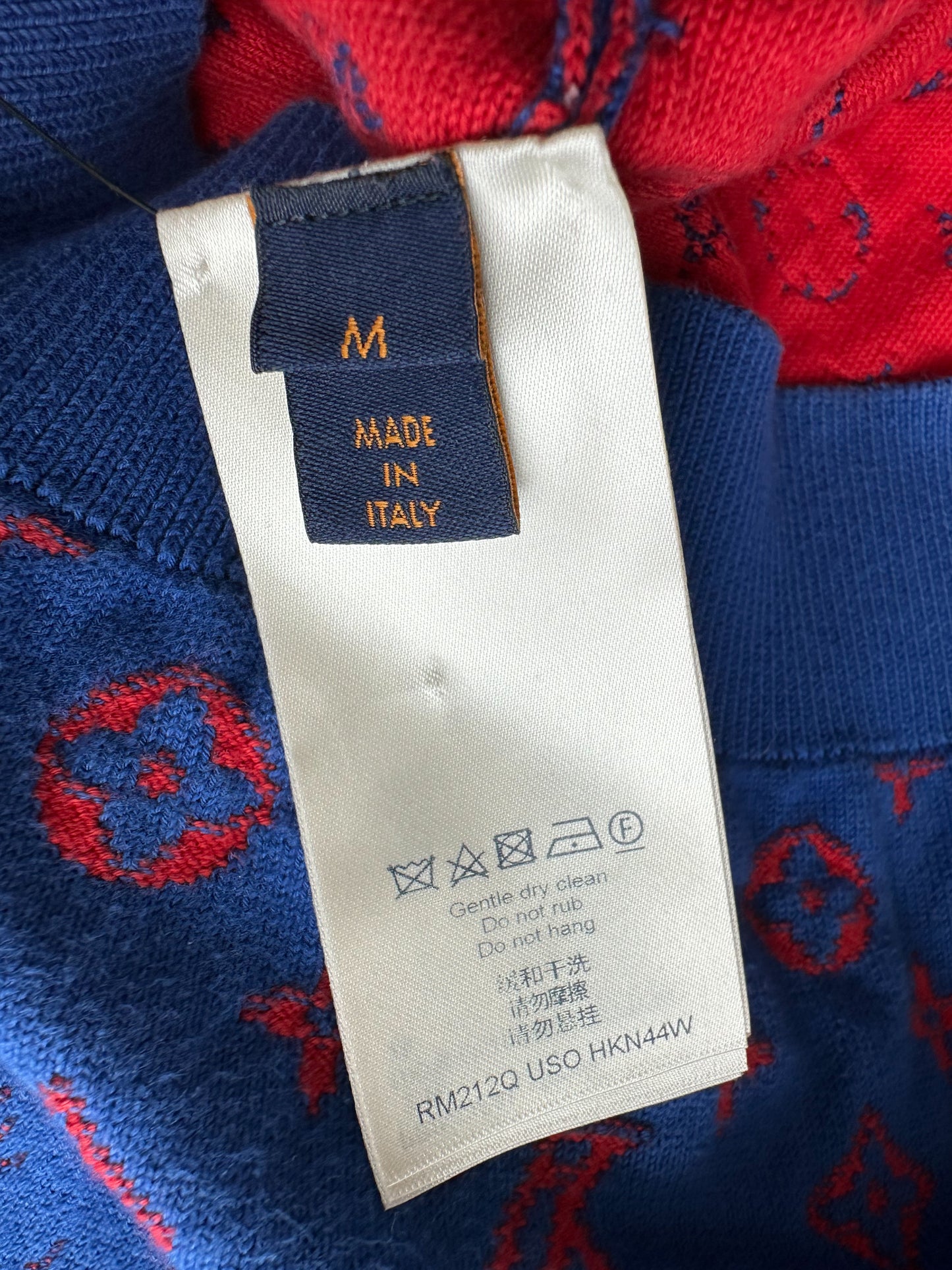 Louis Vuitton Blue & Red Monogram Gradient Sweater