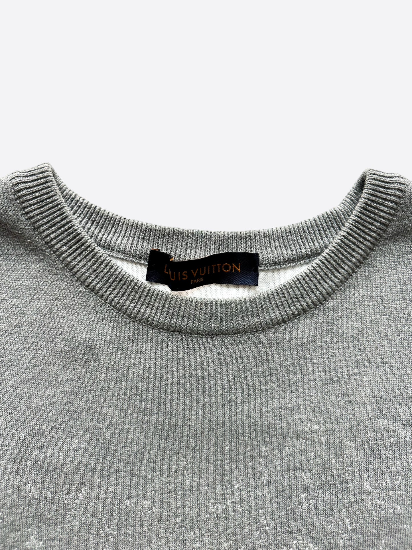 Louis Vuitton Grey & White Monogram Gradient Sweater