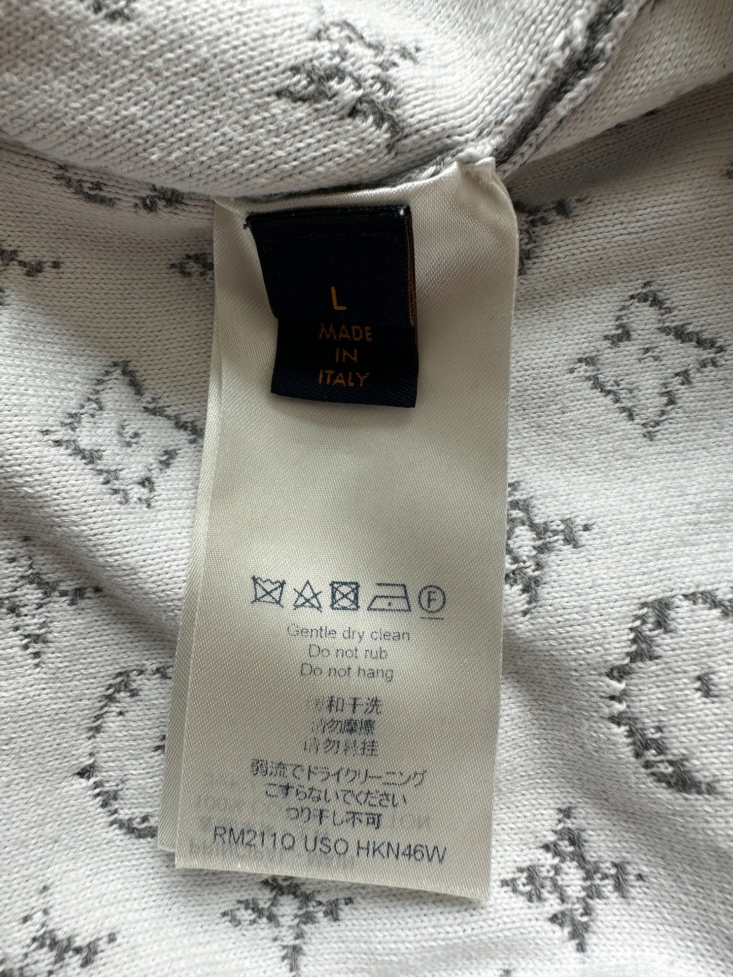Louis Vuitton Grey & White Monogram Gradient Sweater