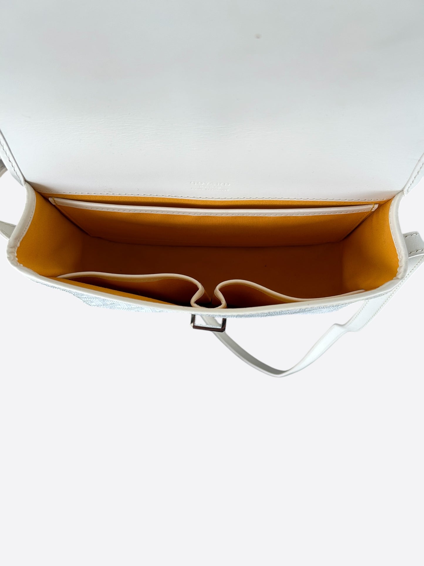 Goyard White Belvedere Messenger Bag