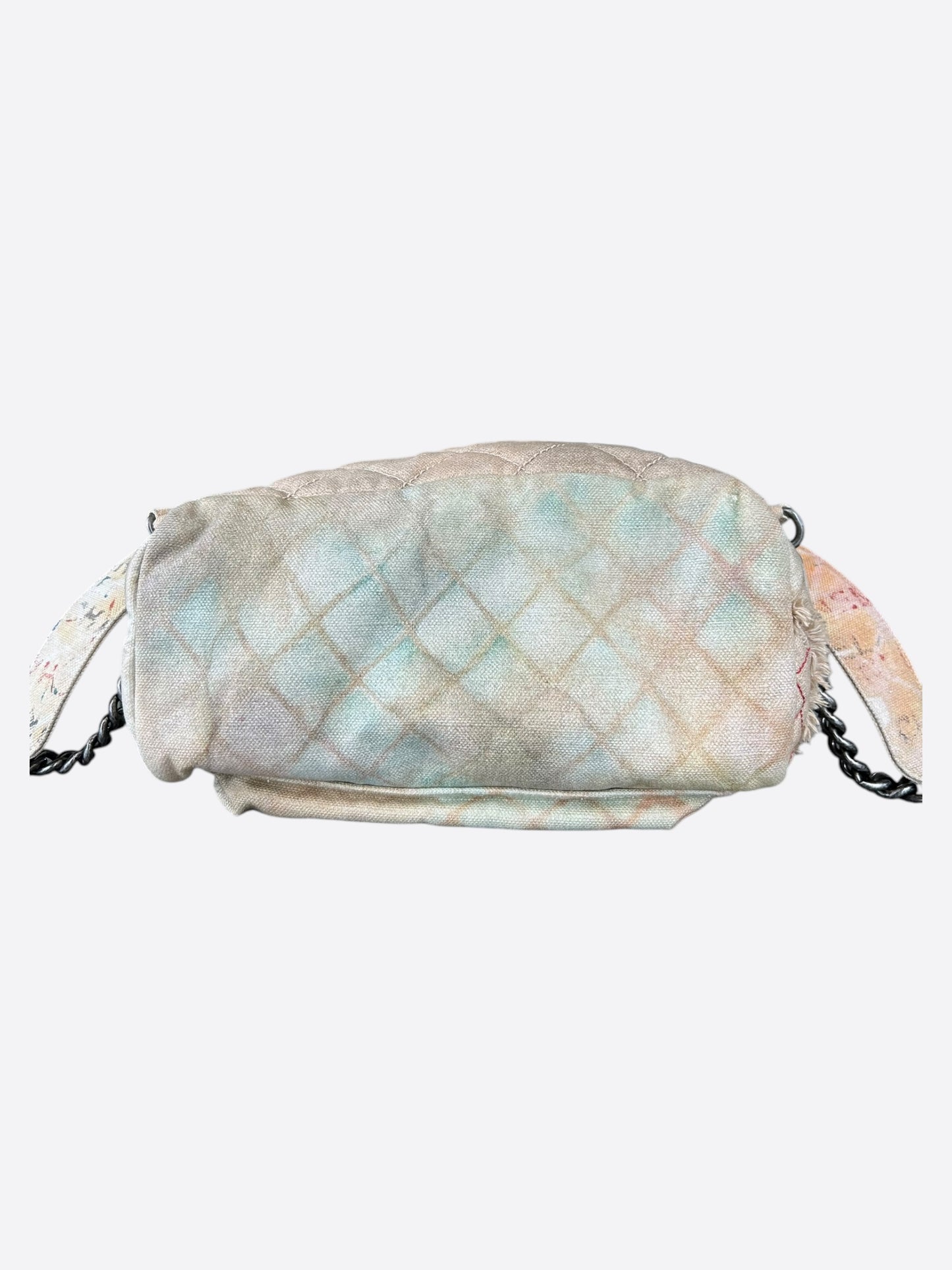 Chanel Beige & White Graffiti Backpack