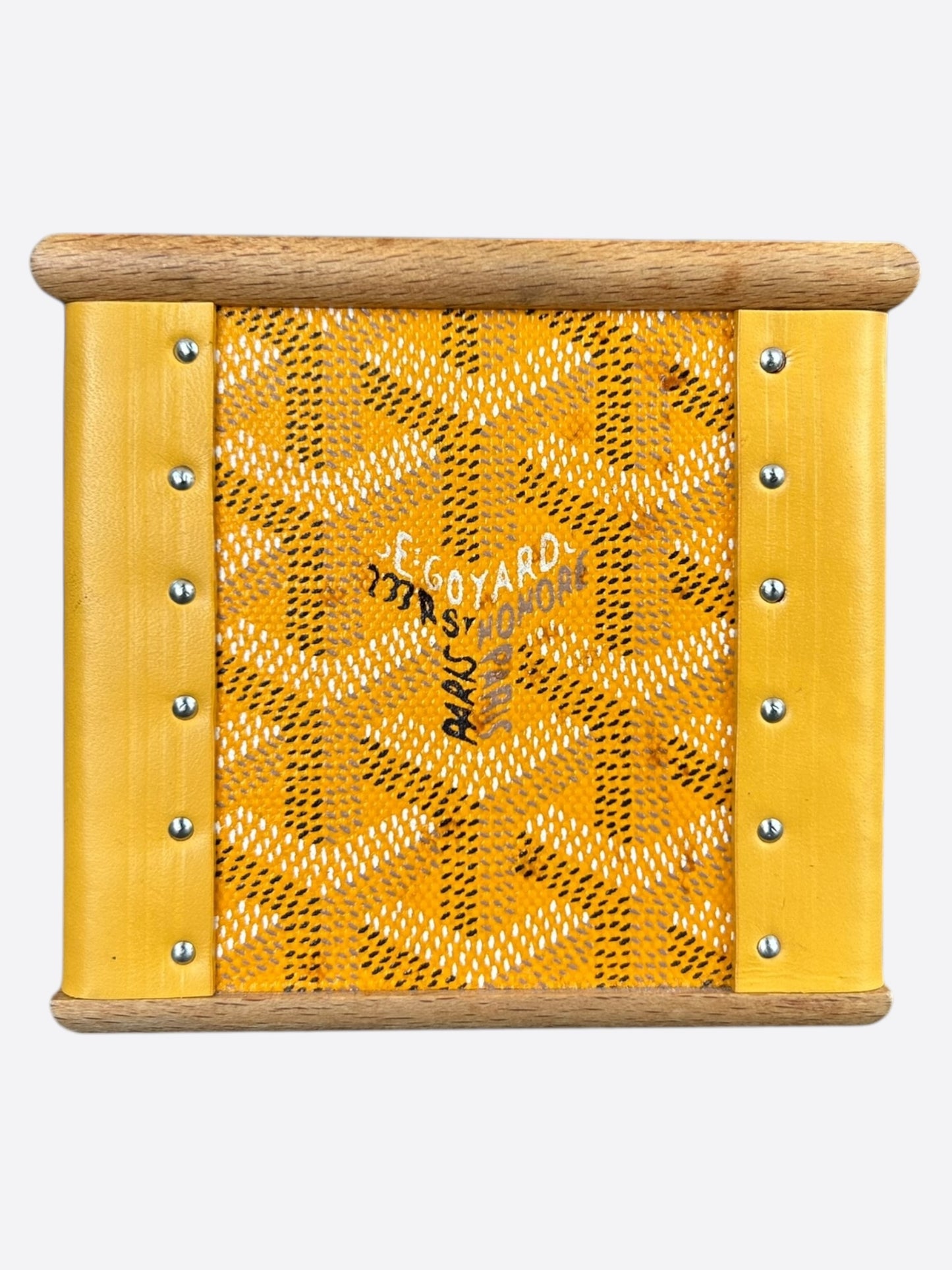 Goyard Yellow Candle Holder